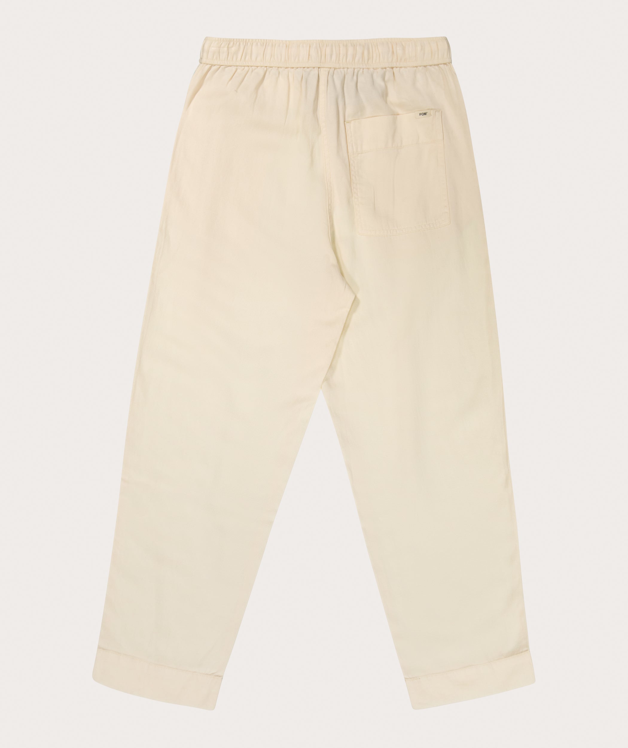 Ladies Drawstring Slouchy Pants - Ivory