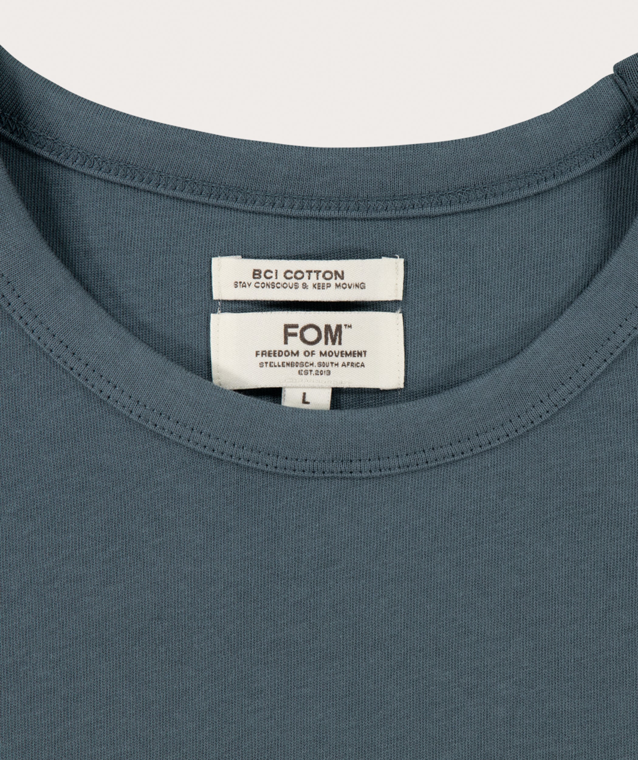 Men's Relaxed Organic Cotton Tee - Blue Steel