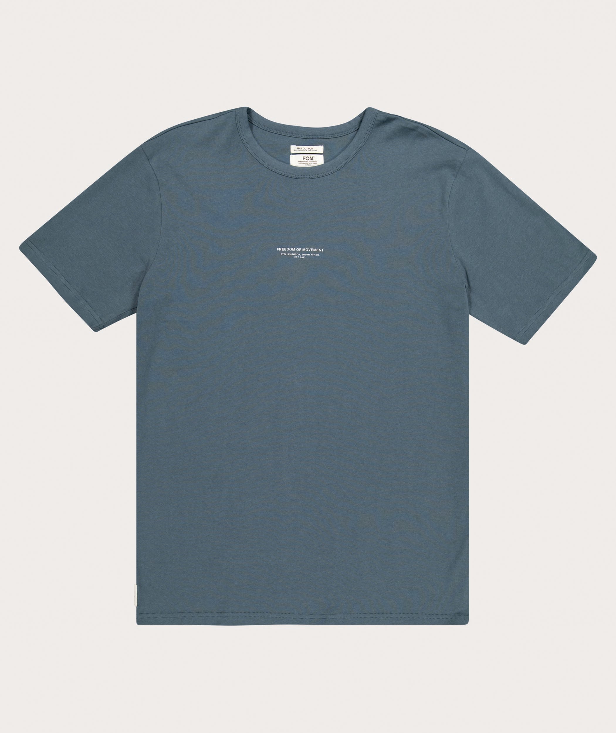 Men's Relaxed Organic Cotton Tee - Blue Steel