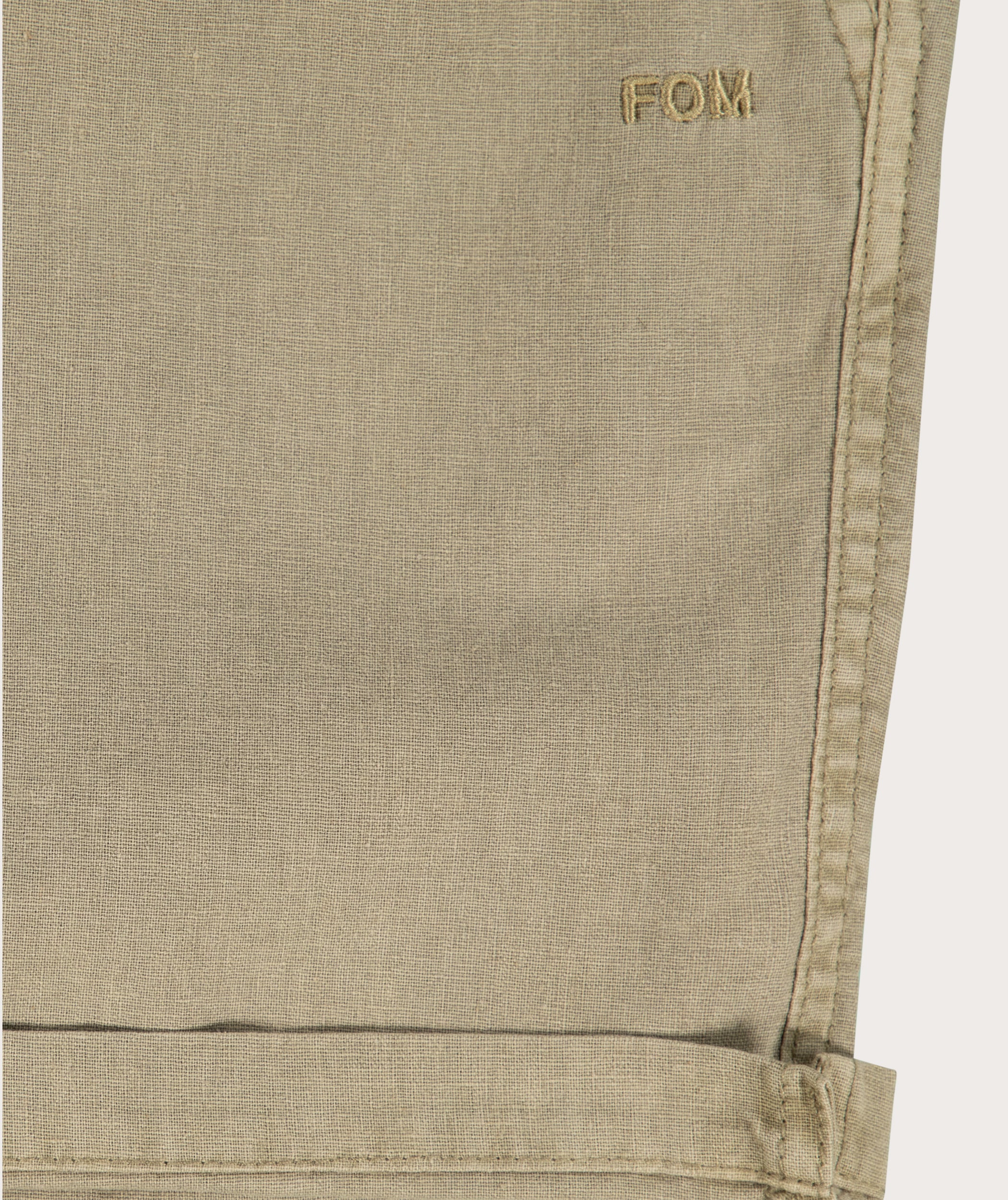Men's Linen Blend Drawcord Shorts - Stone