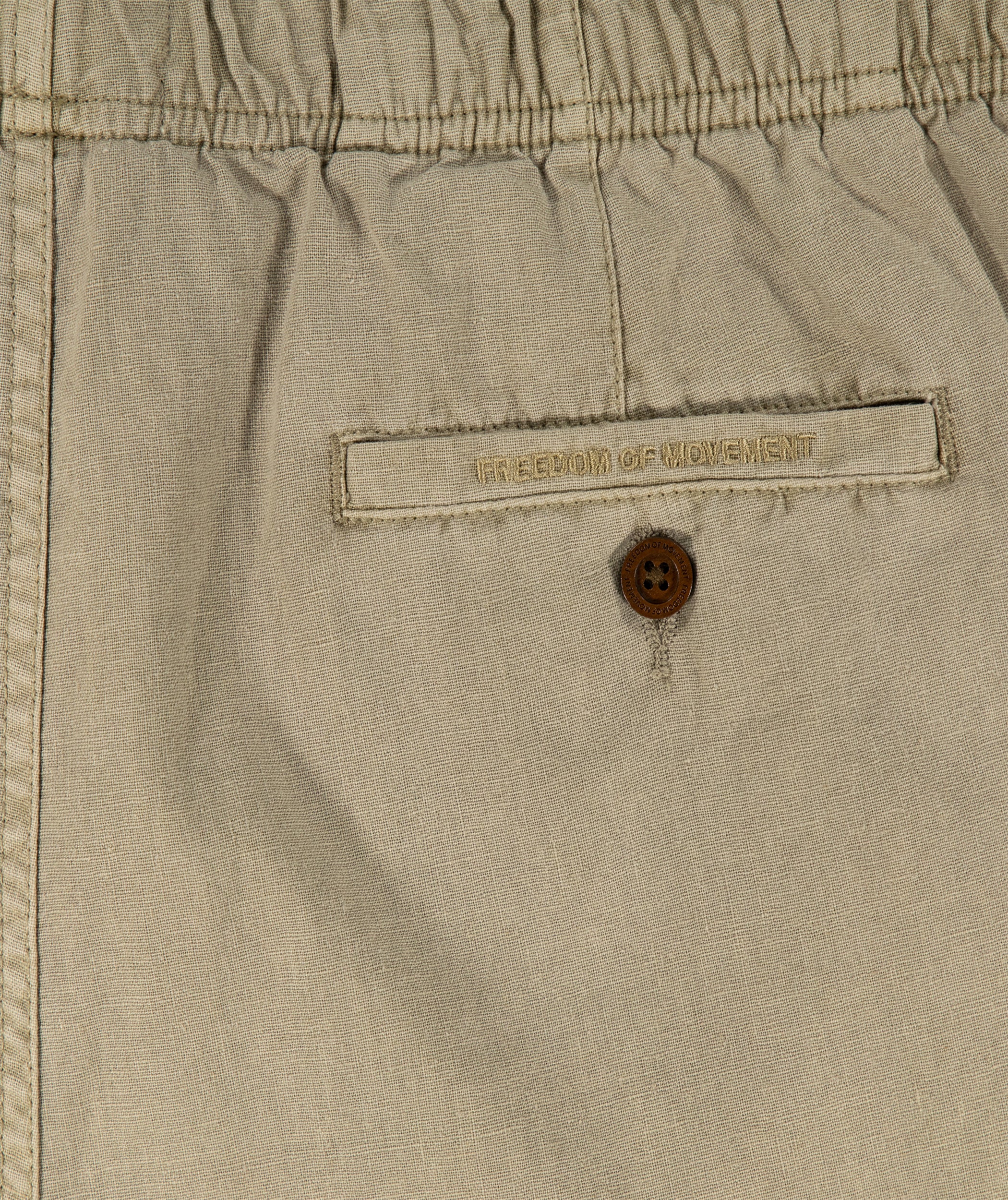 Men's Linen Blend Drawcord Shorts - Stone