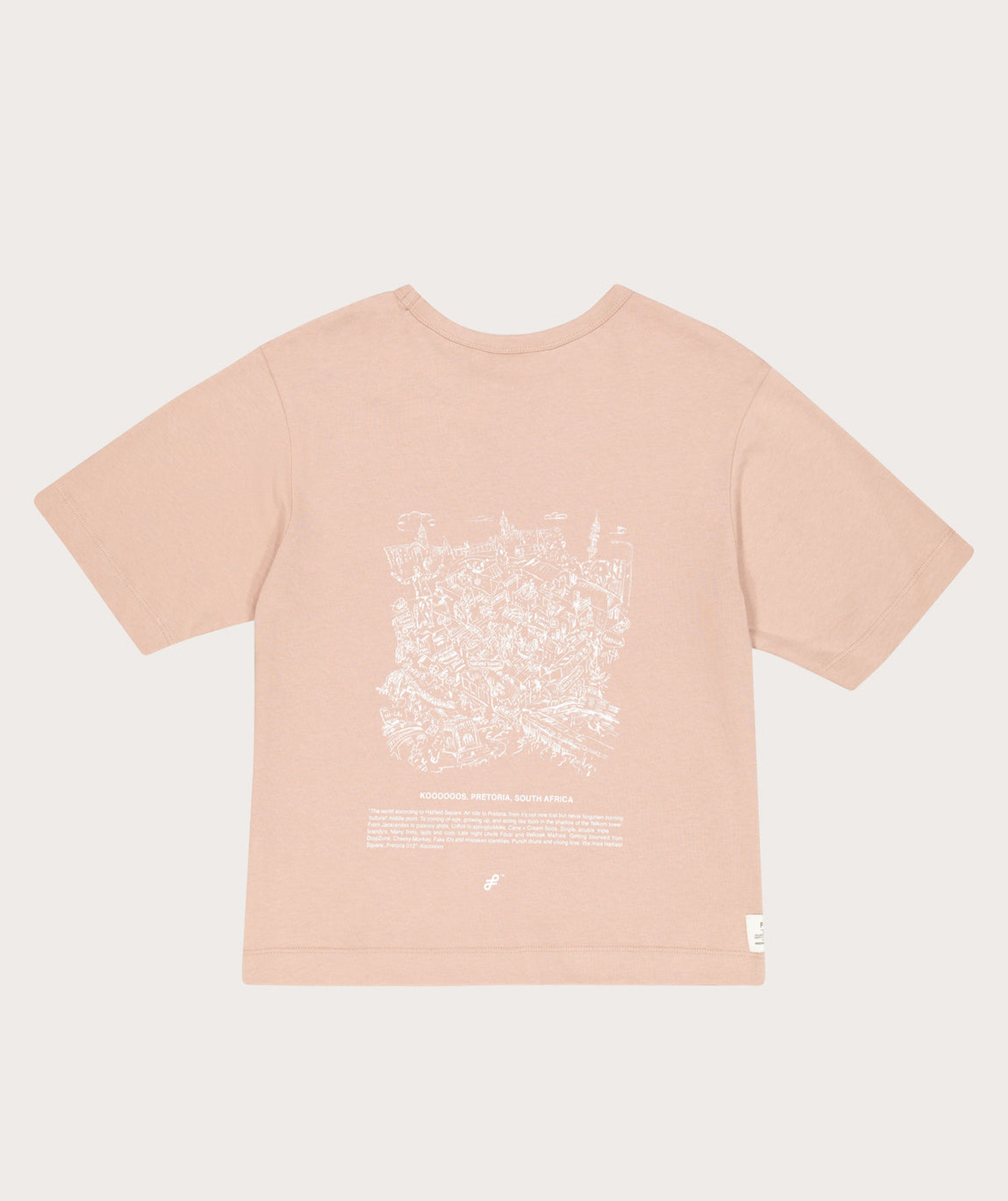 FOM x Koooooos Ladies Relaxed Heritage Tee - Rose Tan