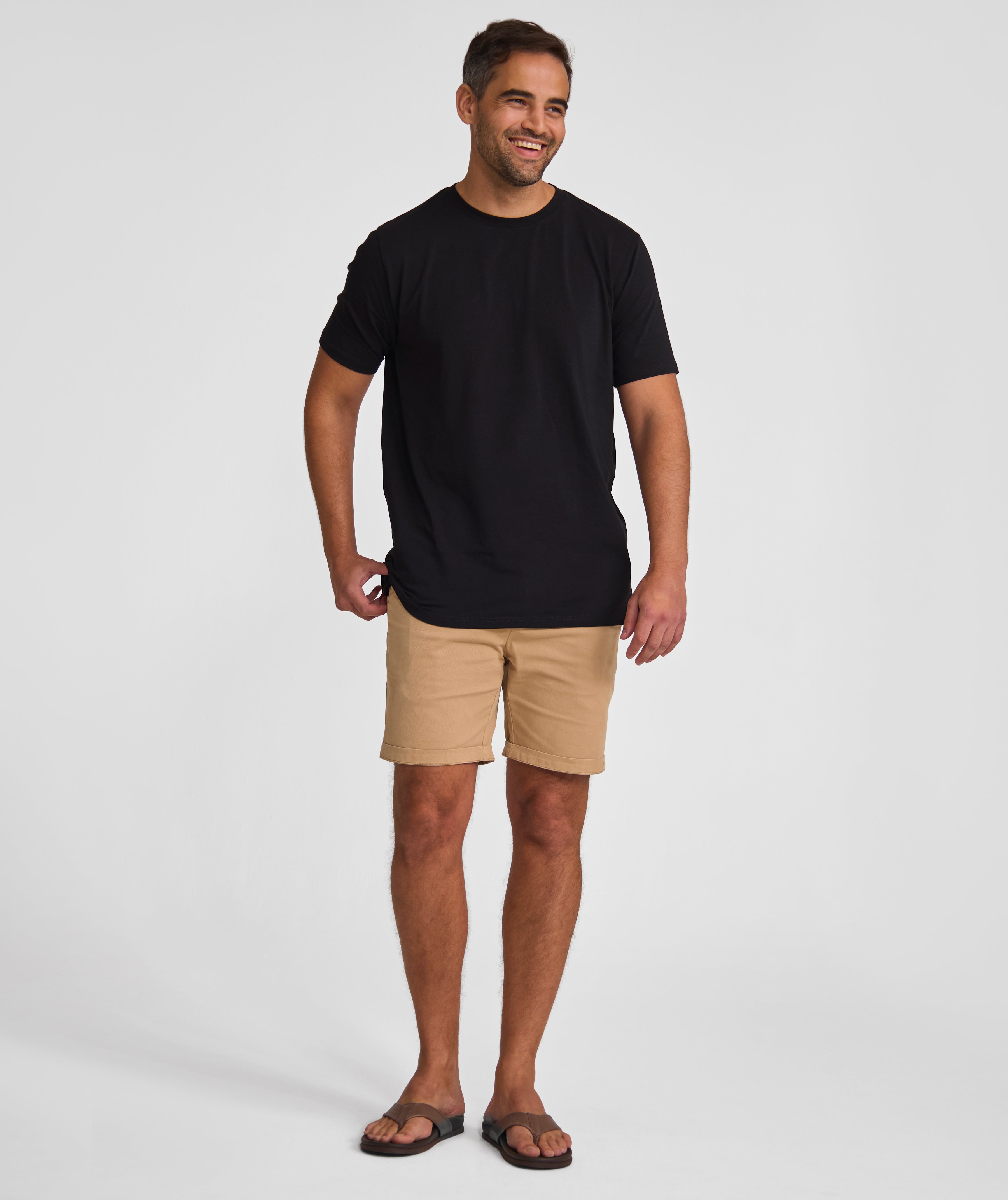 Essential 3-Pack Tees - Ivory / Black / Grey Melange