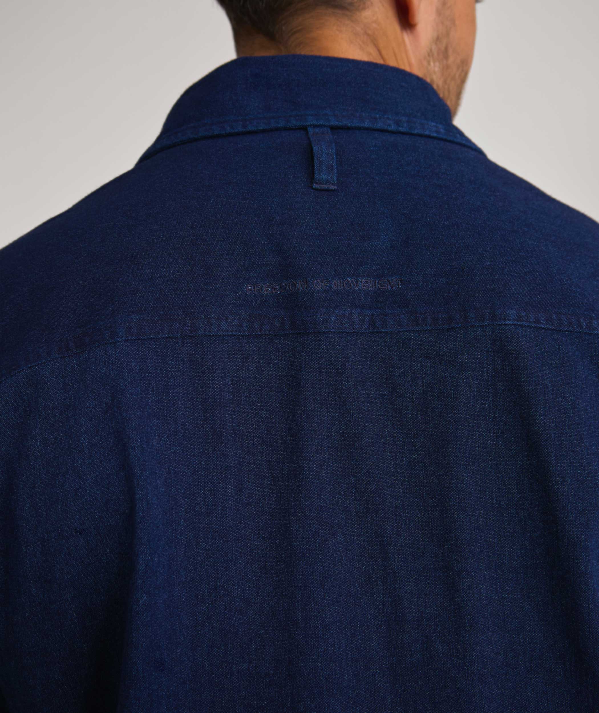 Mens Long Sleeve FreeMotion Shirt - Indigo