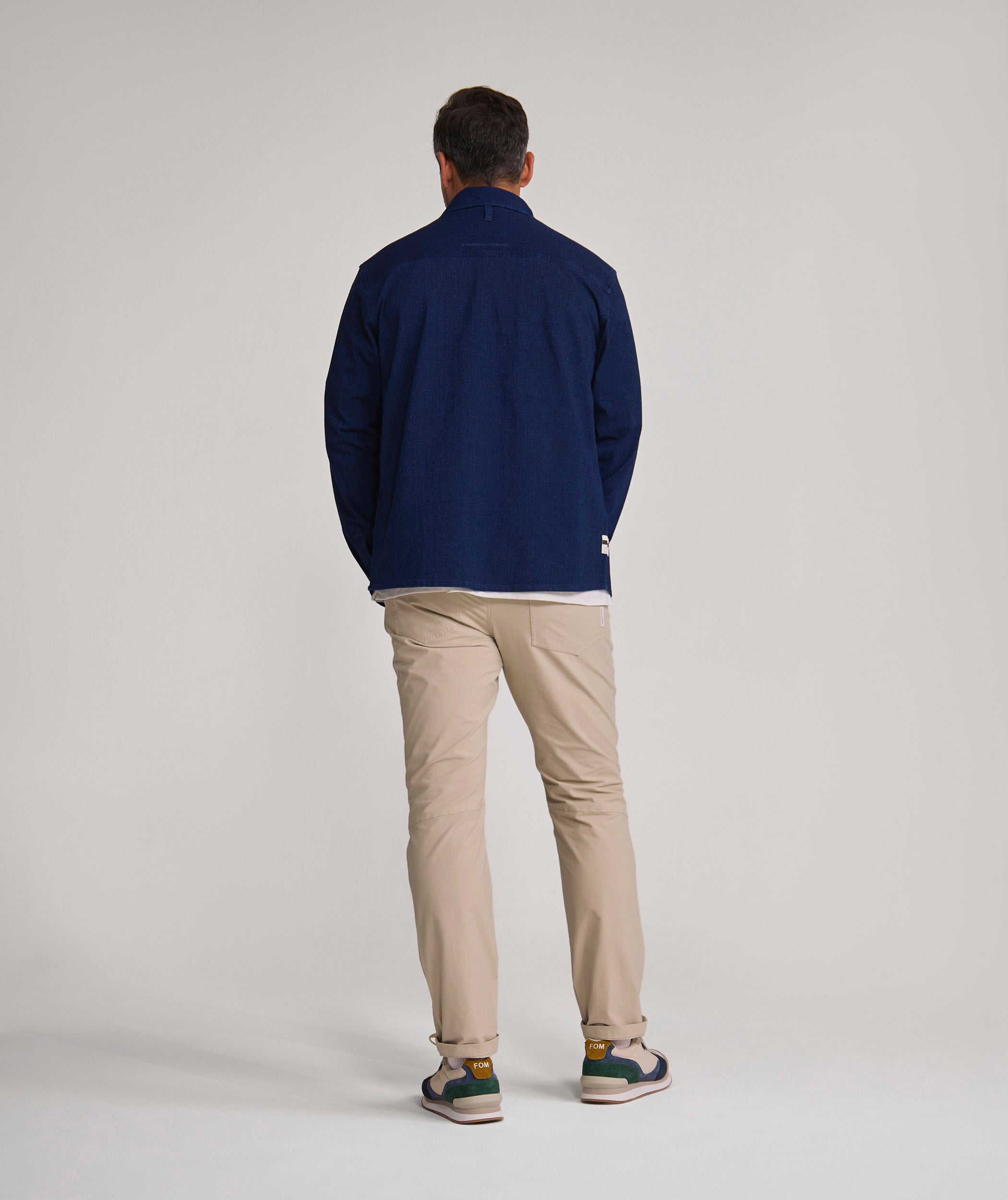 Mens Long Sleeve FreeMotion Shirt - Indigo