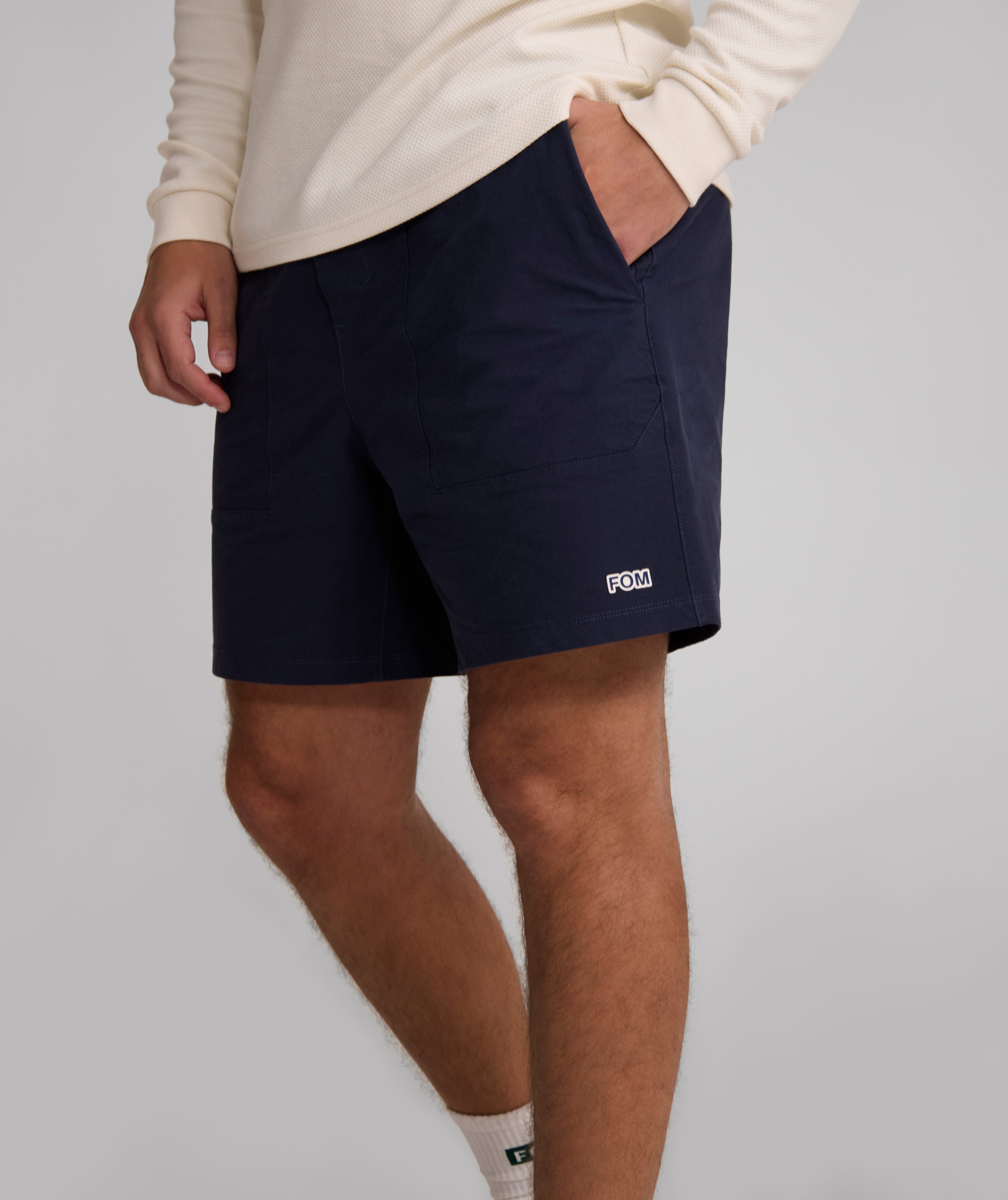 Mens FreeMotion Pull On Shorts - Navy