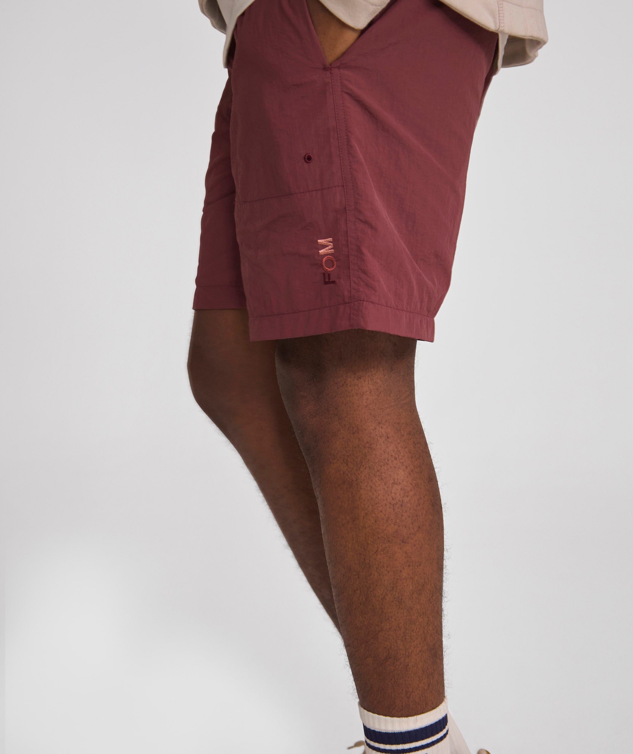 Mens Swimming Shorts - Burgundy