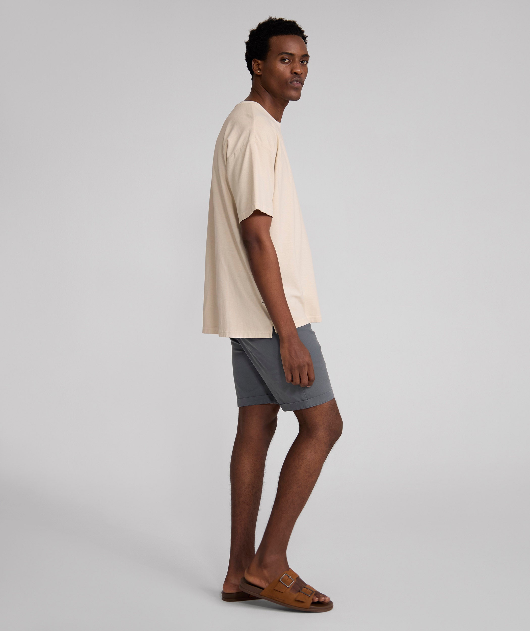 Mens Cotton Chino Shorts - Ocean