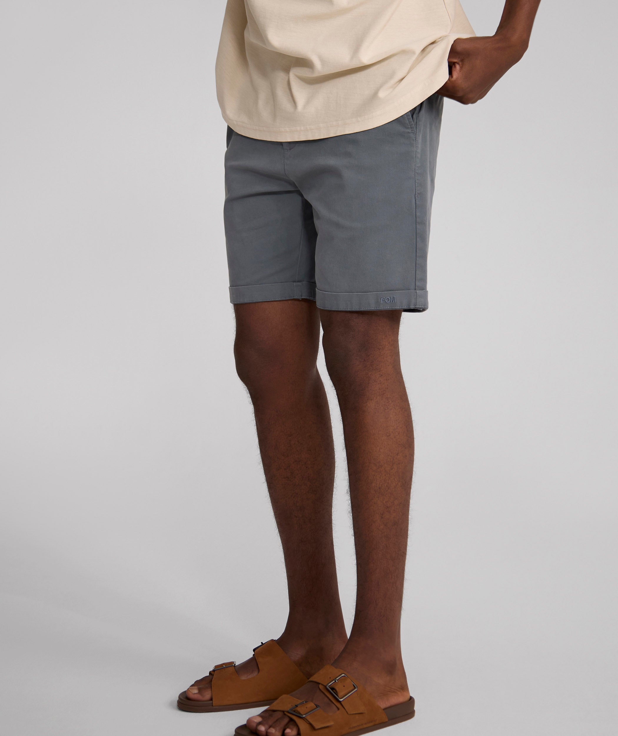 Mens Cotton Chino Shorts - Ocean