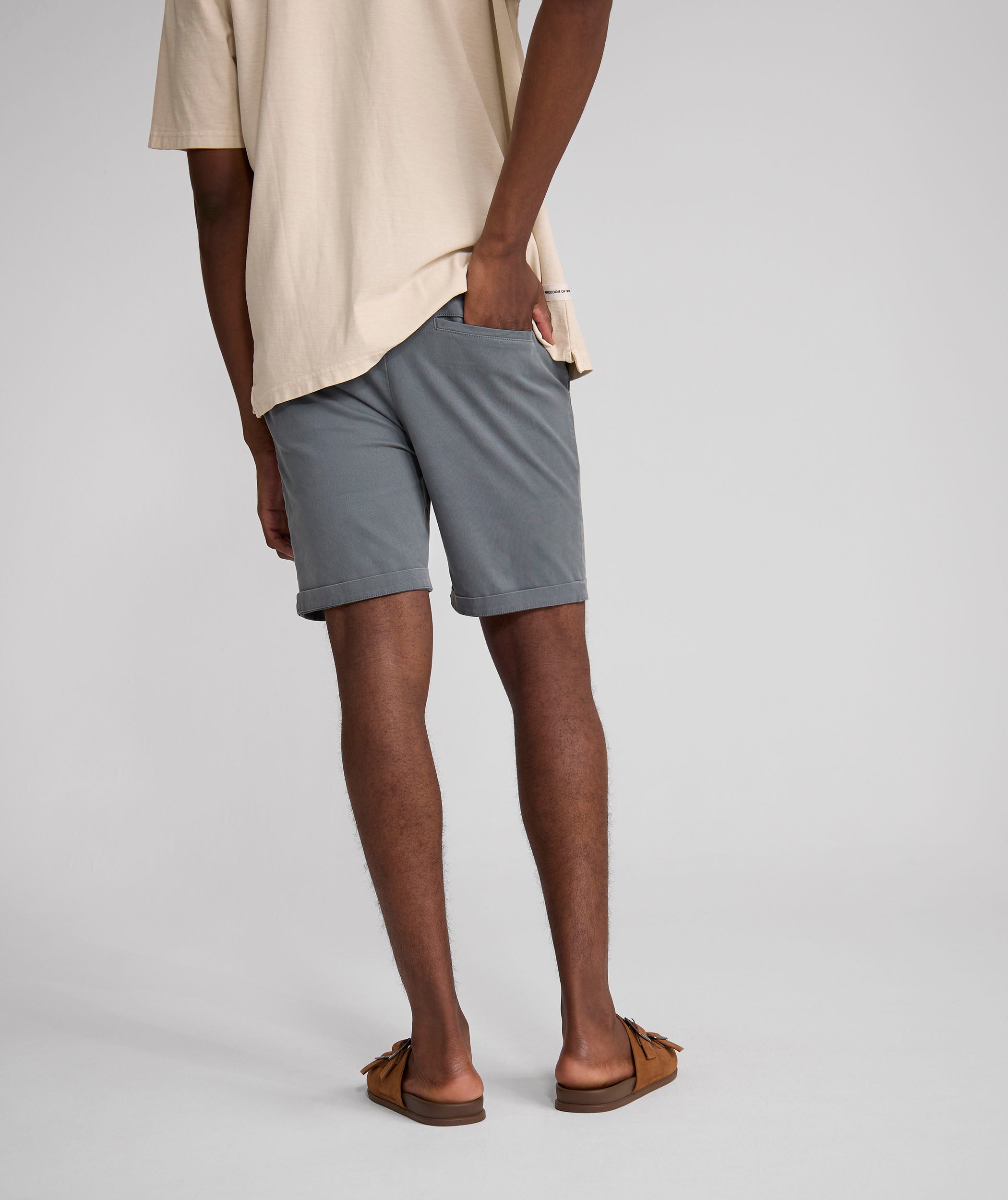 Mens Cotton Chino Shorts - Ocean