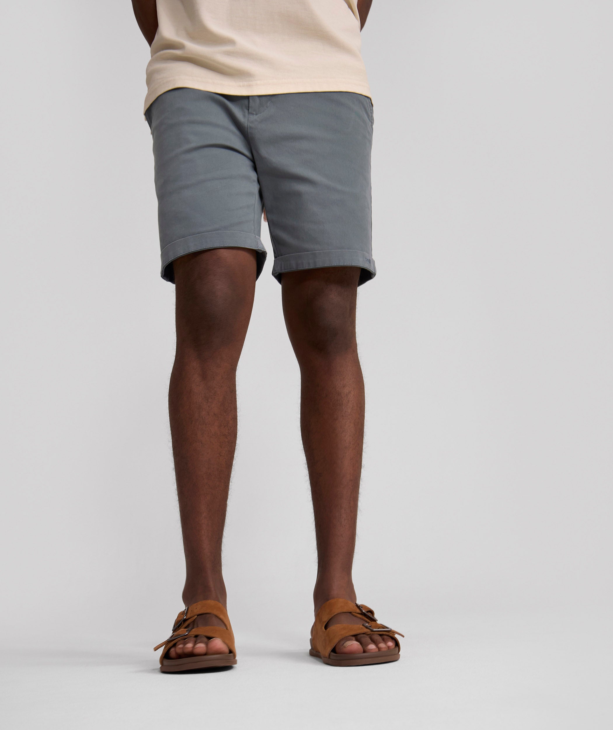 Mens Cotton Chino Shorts - Ocean