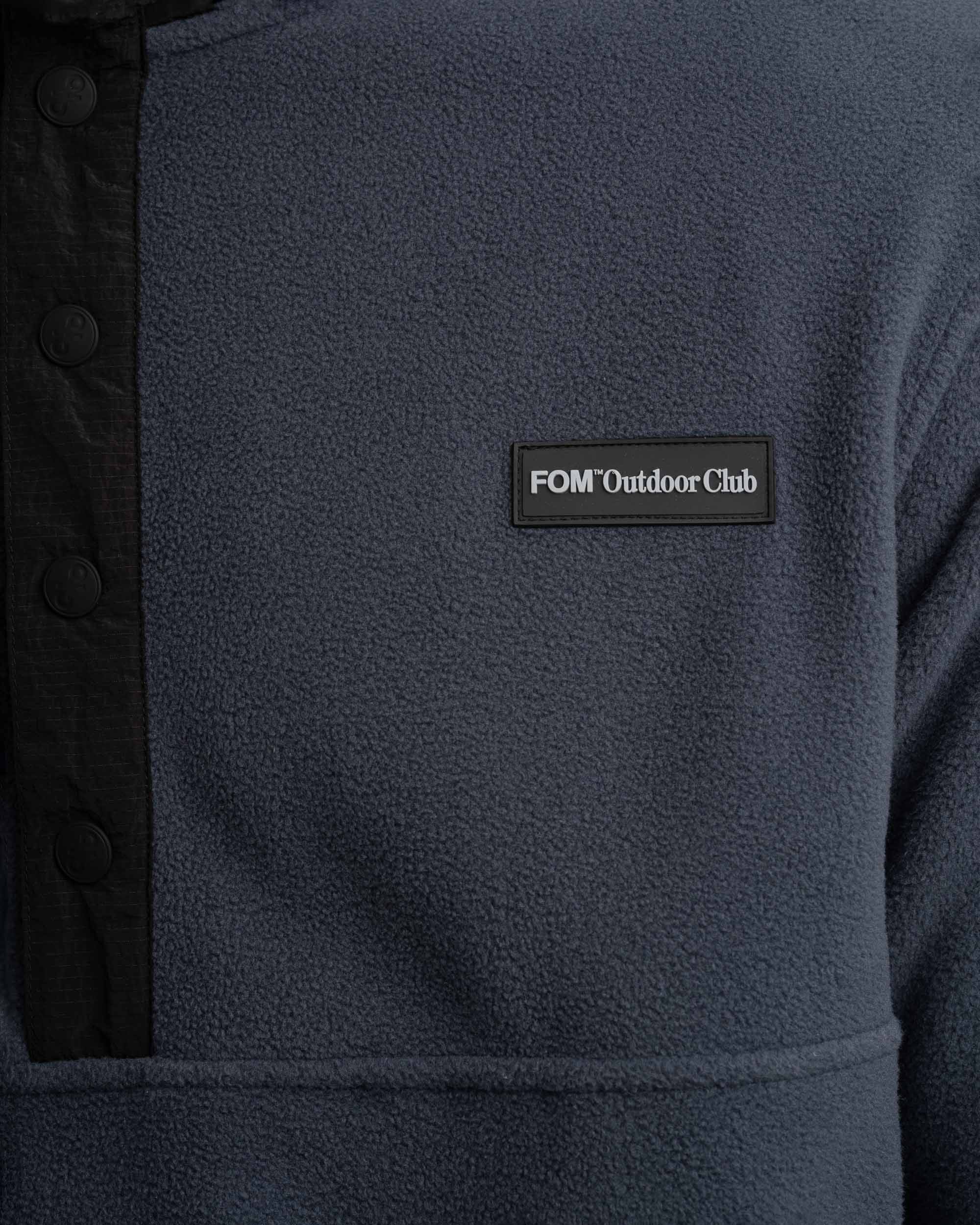 Mens Outdoor Fleece Pullover - Slate Charcoal