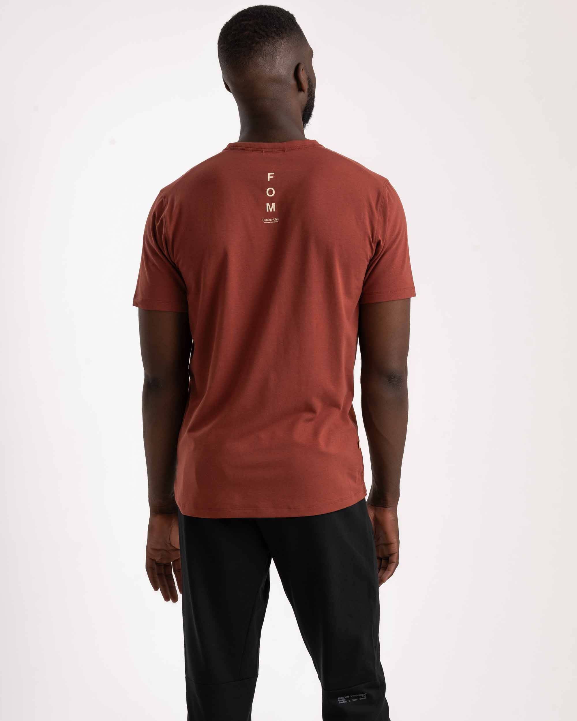 Mens Versatile Outdoor Tee - Redwood