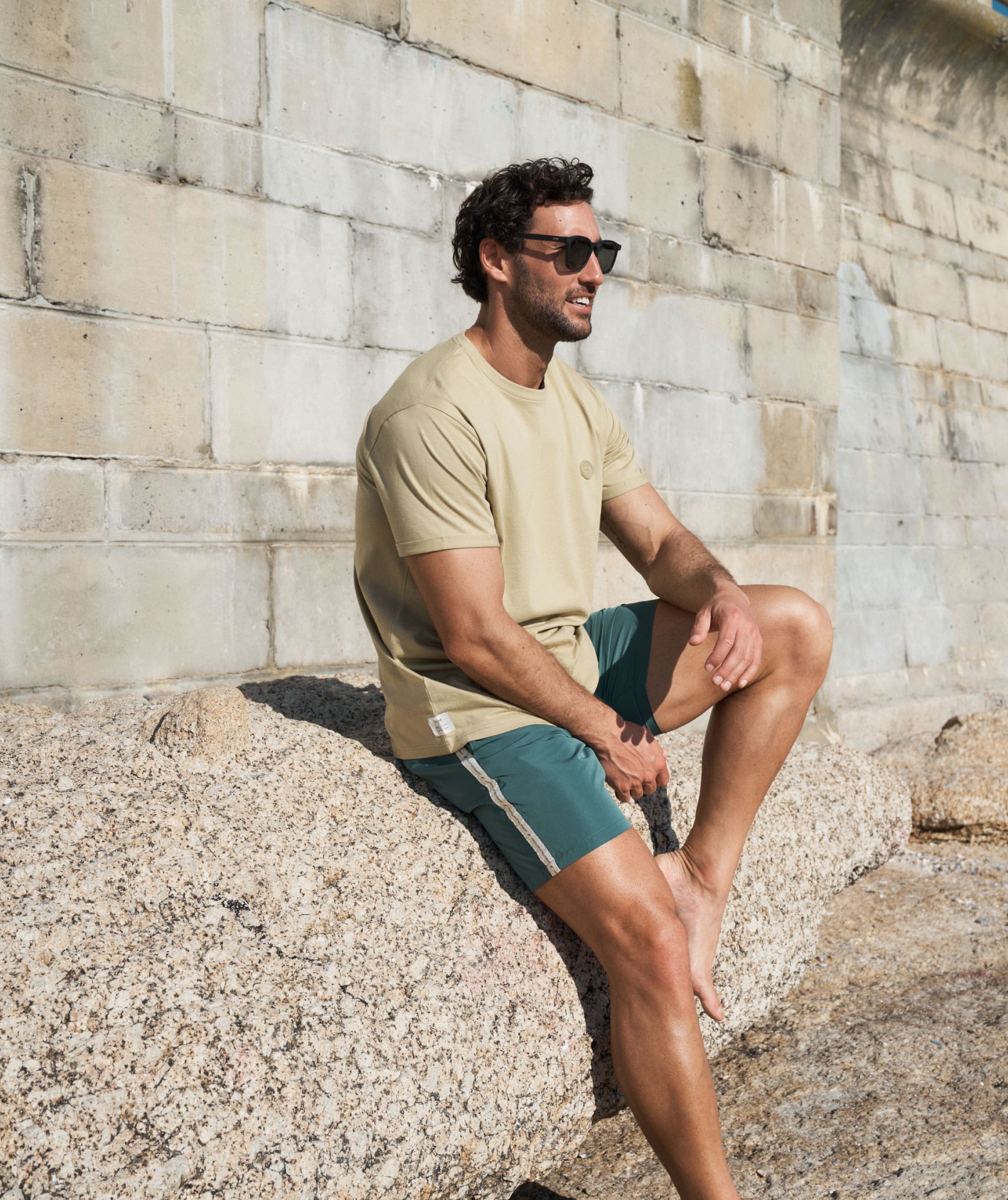 Mens Swimming Shorts Pine Green