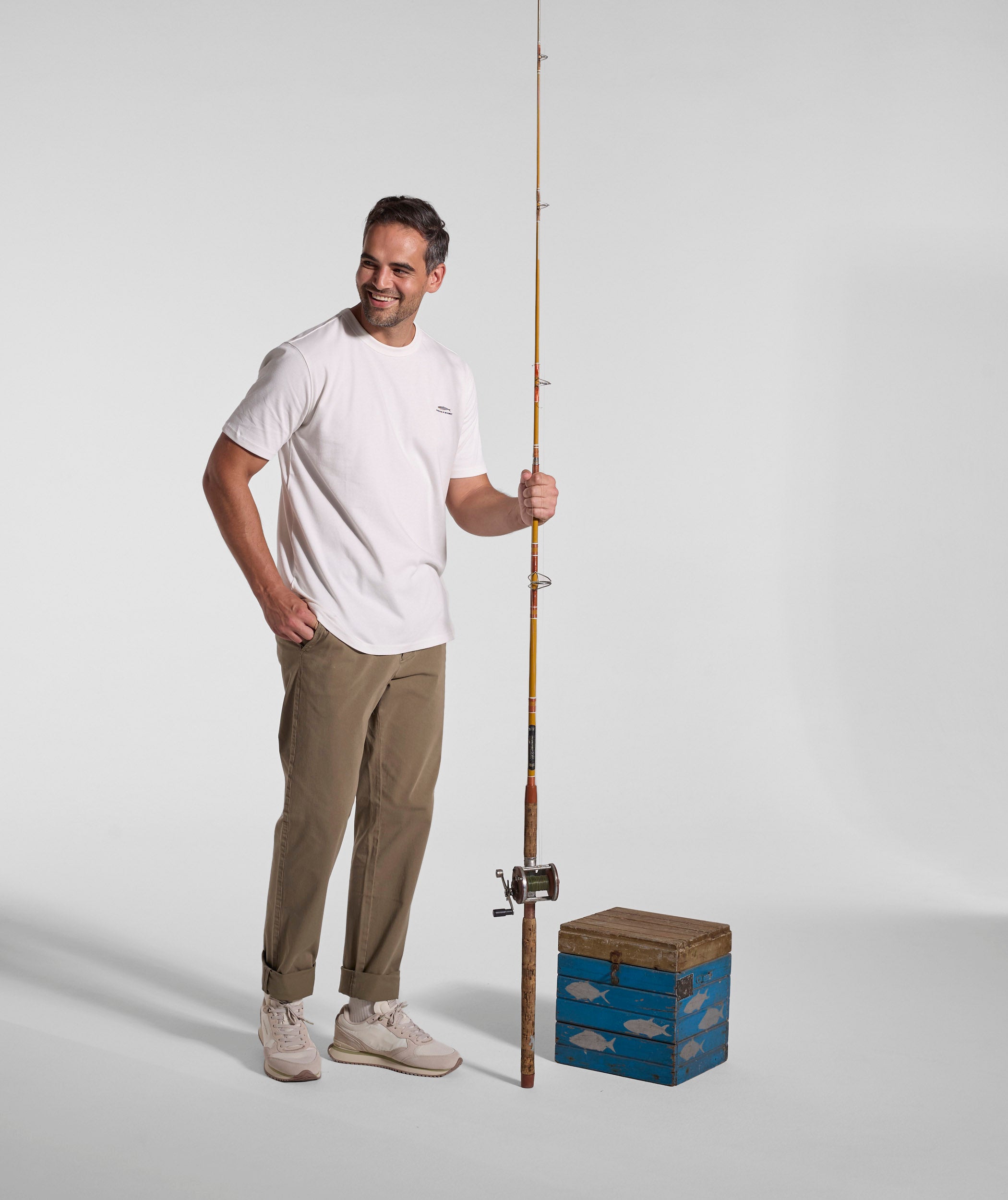 Mens Atlantic Sardine Regular Tee - Sea Salt