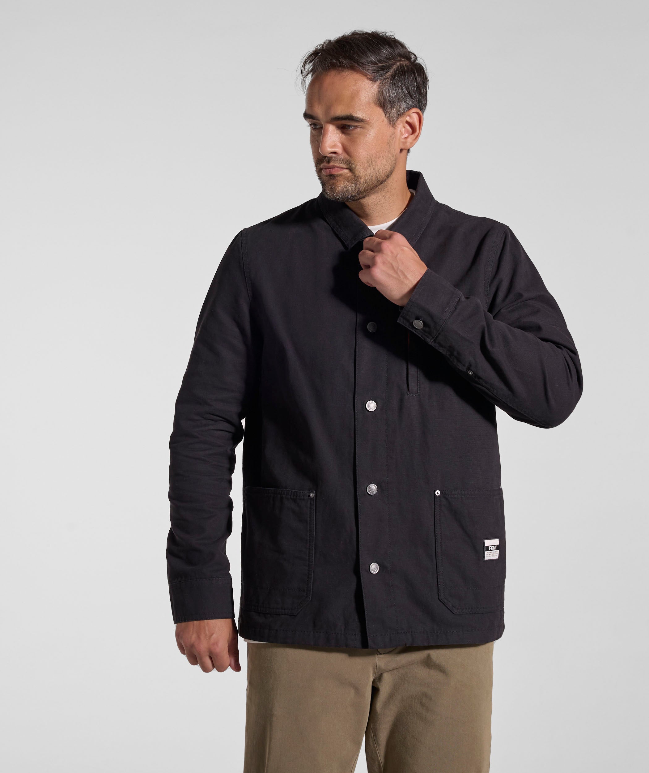 Mens Canvas Jacket - Black