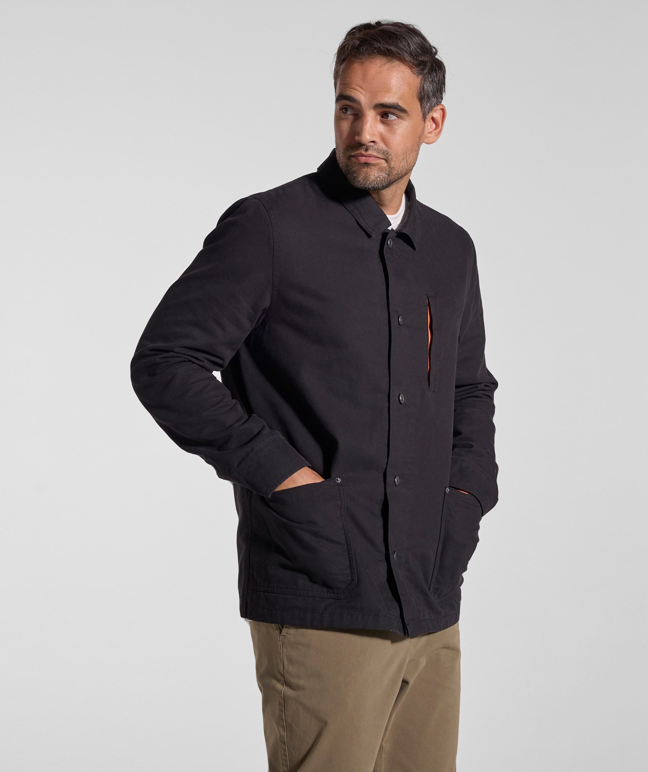 Mens Canvas Jacket - Black