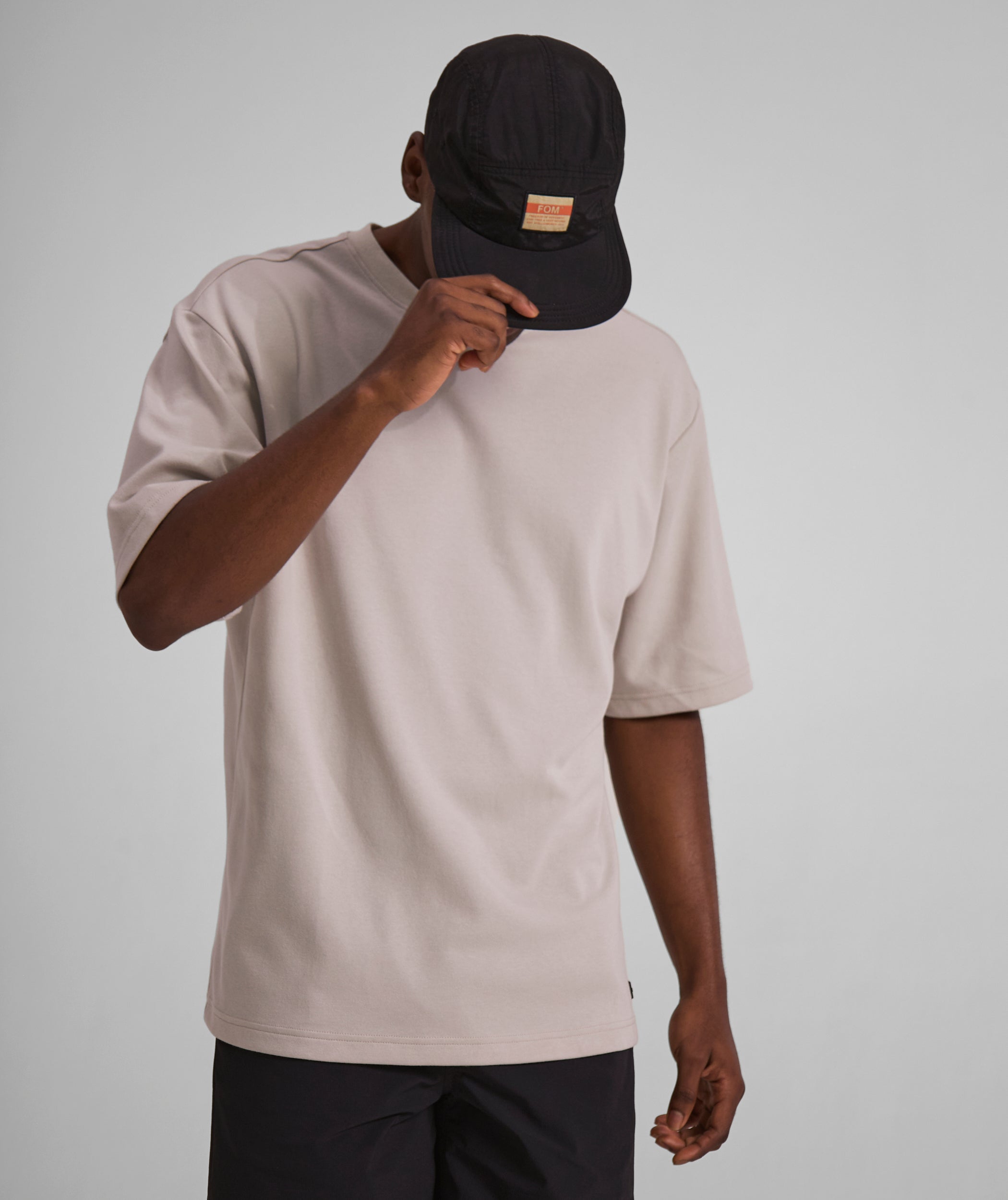 Mens FreeMotion Interlock Tee- Ecru