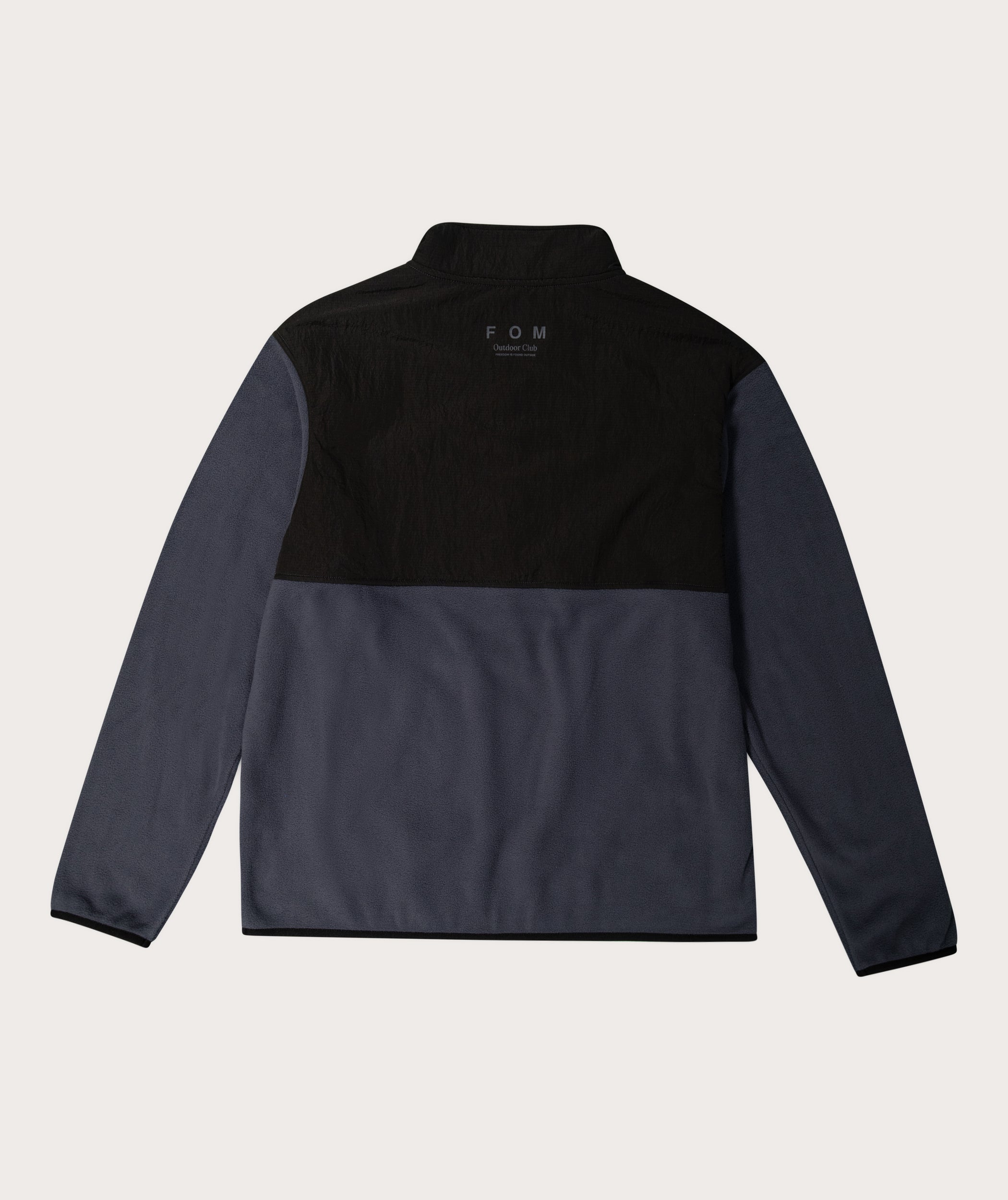 Mens Outdoor Fleece Pullover - Slate Charcoal