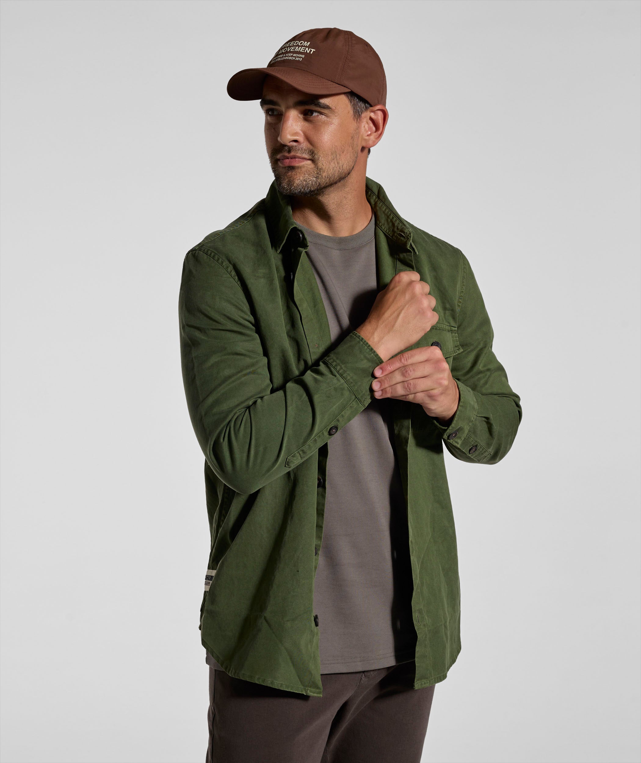 Mens Lyocell Blend Shirt - Forest