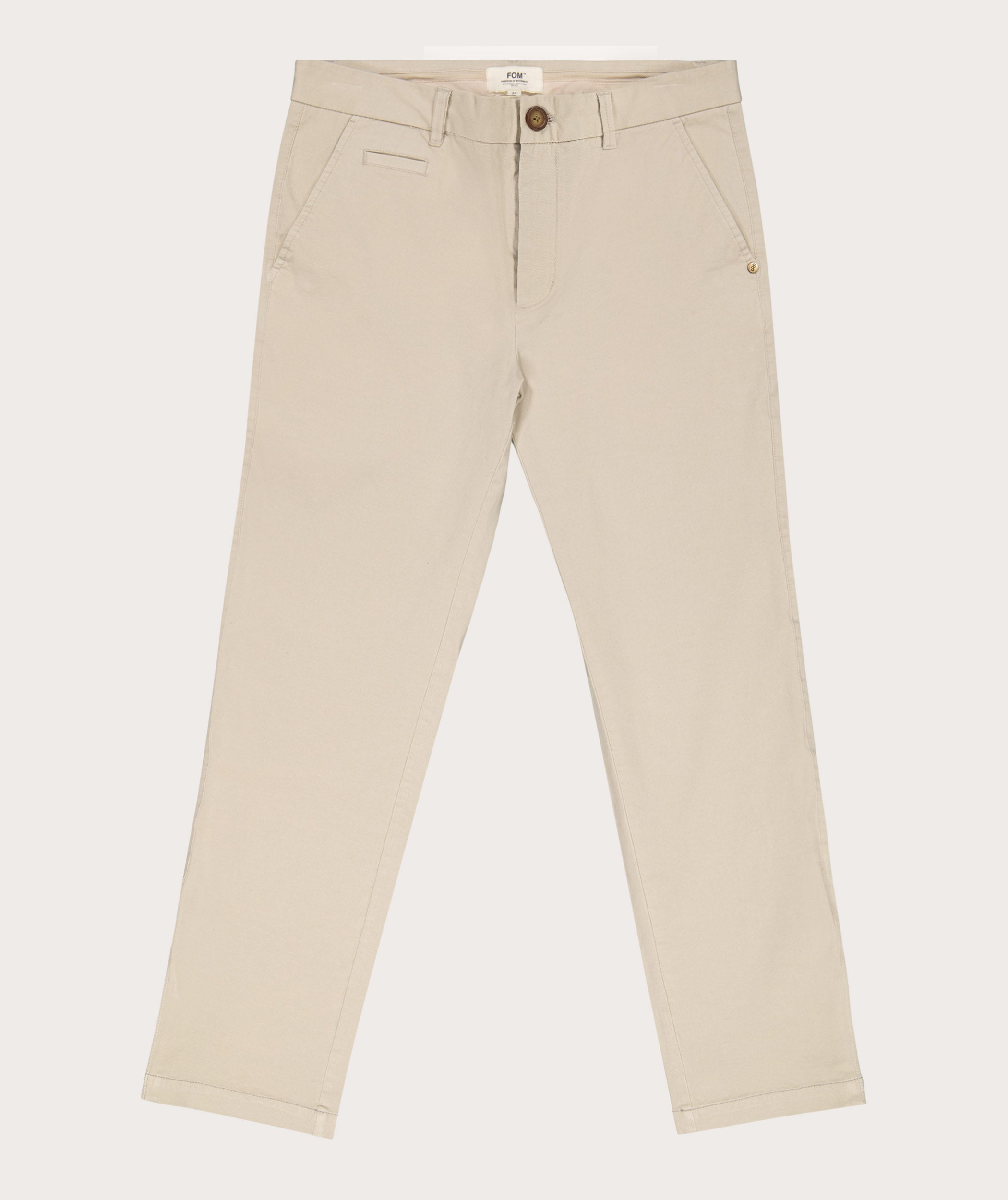 Mens Classic Slim Fit Chino - Light Sand