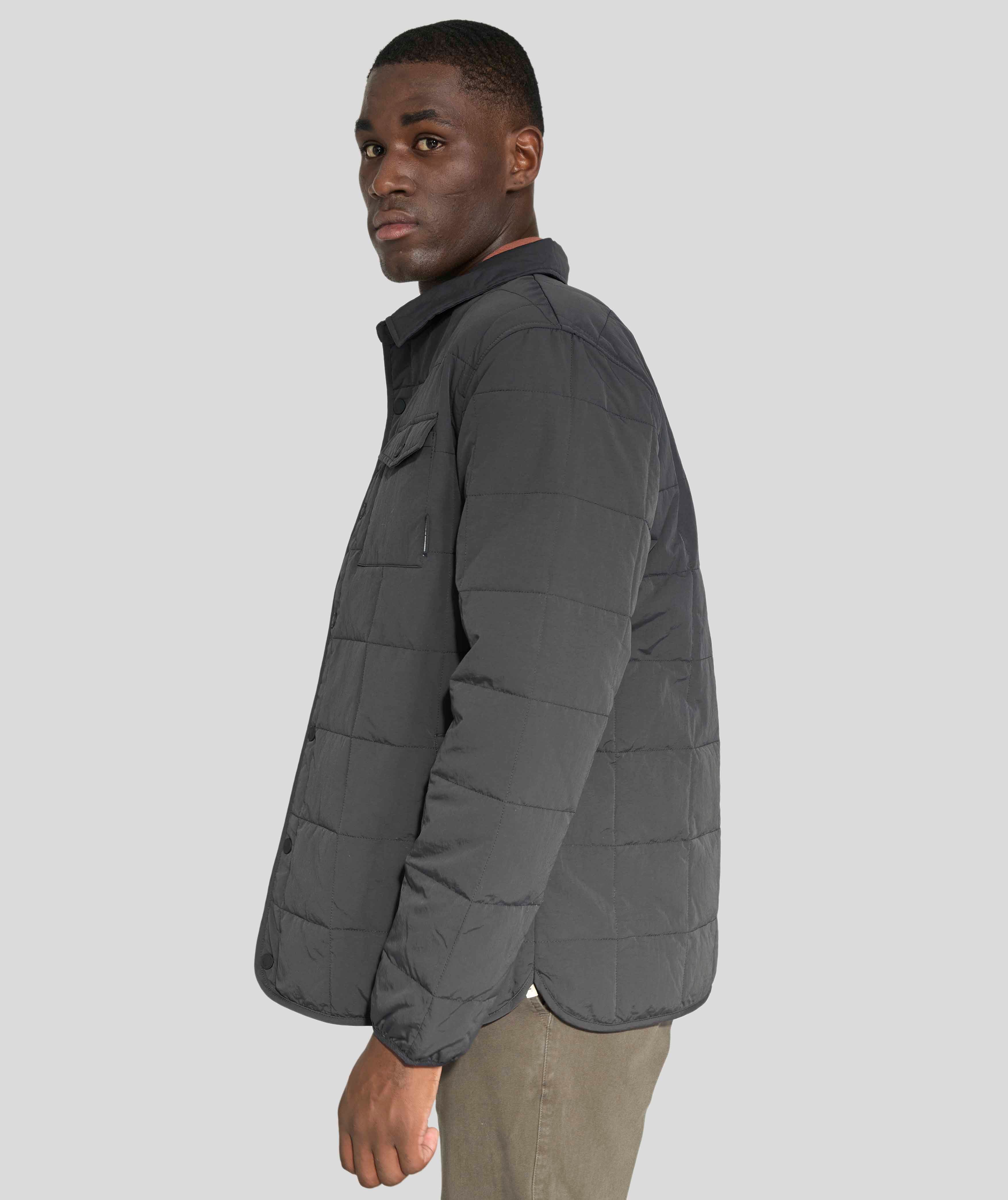 Mens Quilted Jacket - Black