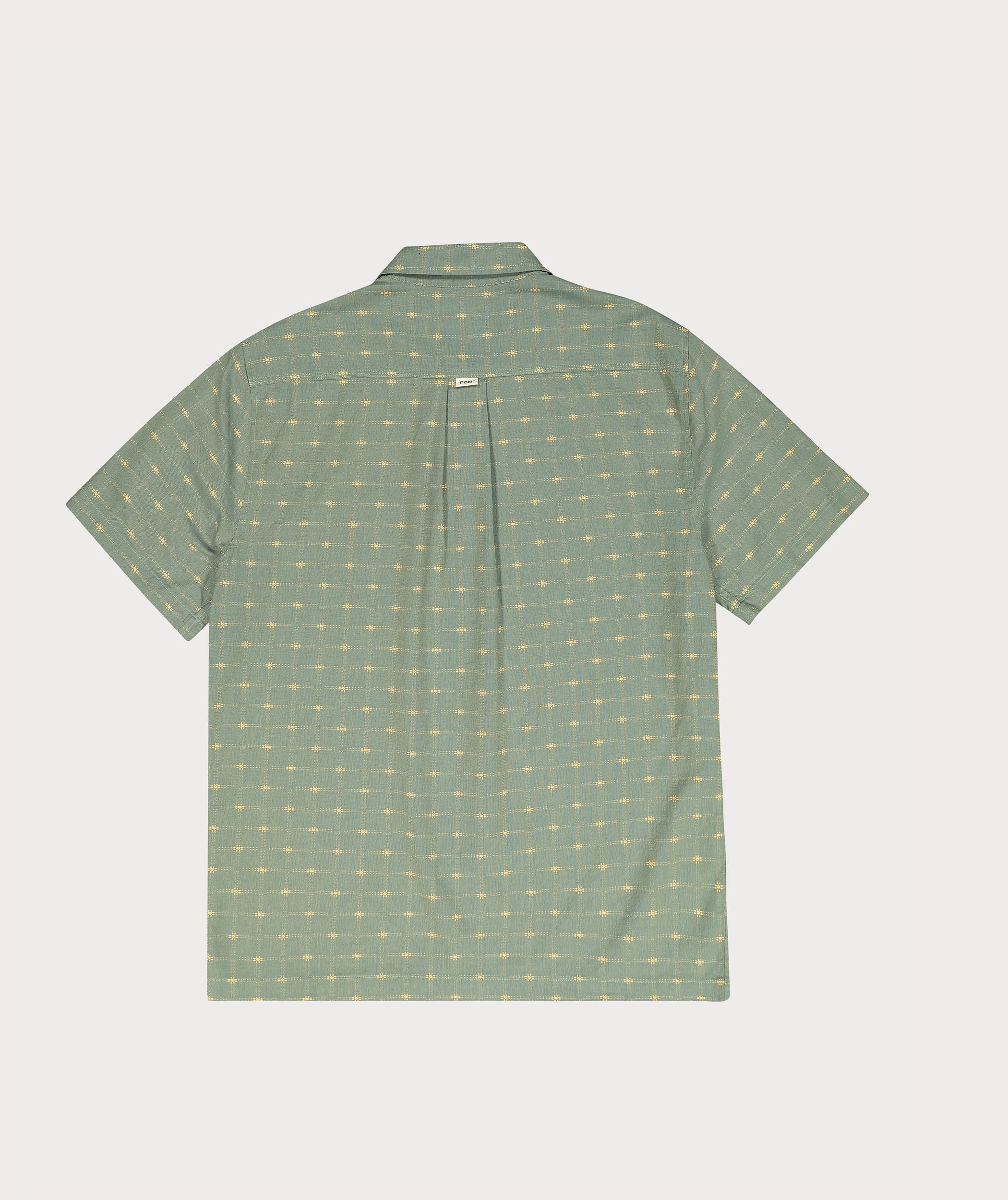 Mens Check Short Sleeve Shirt - Silver Sage