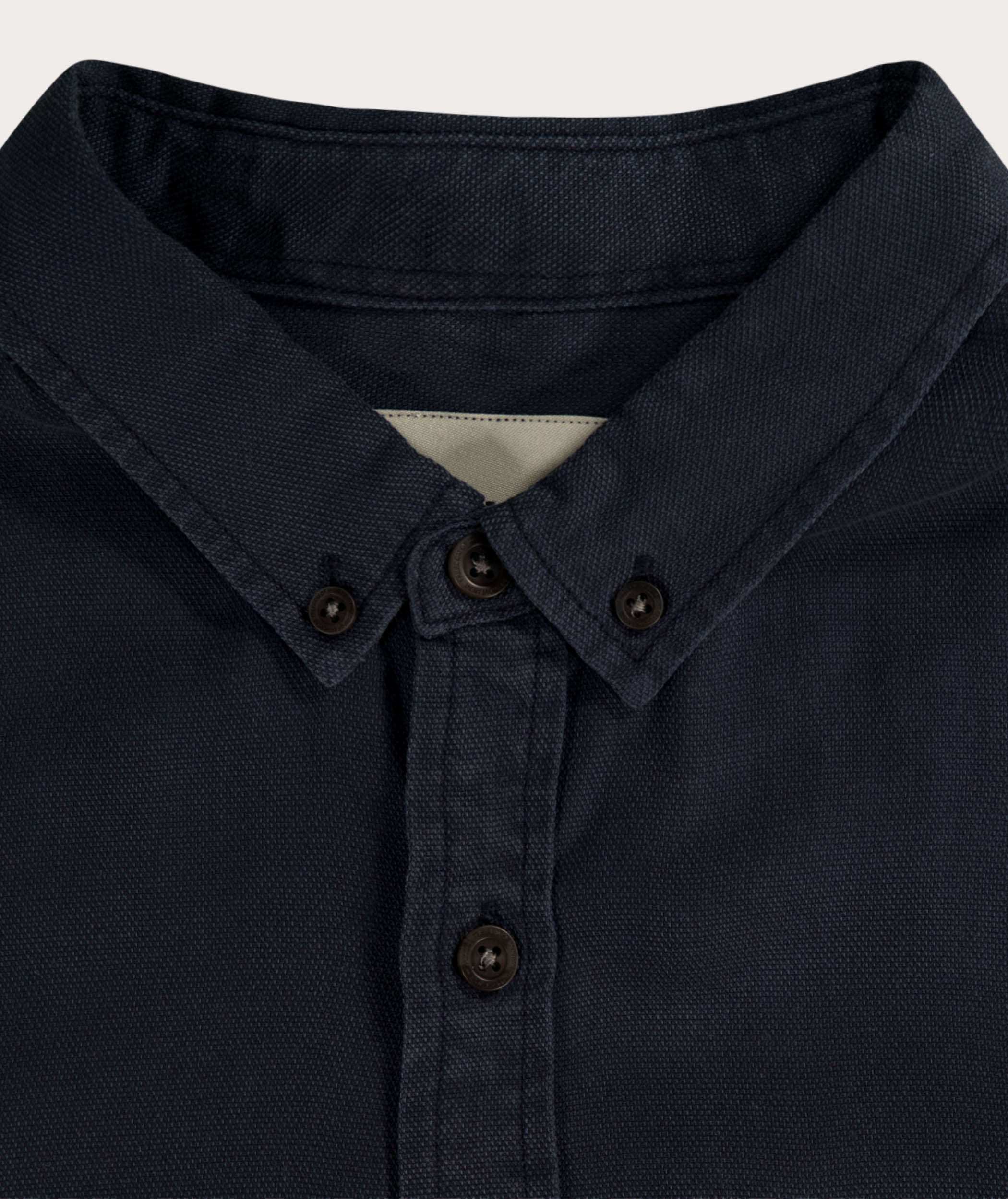 Mens Tencel Texture Long Sleeve Shirt - Ocean Blue