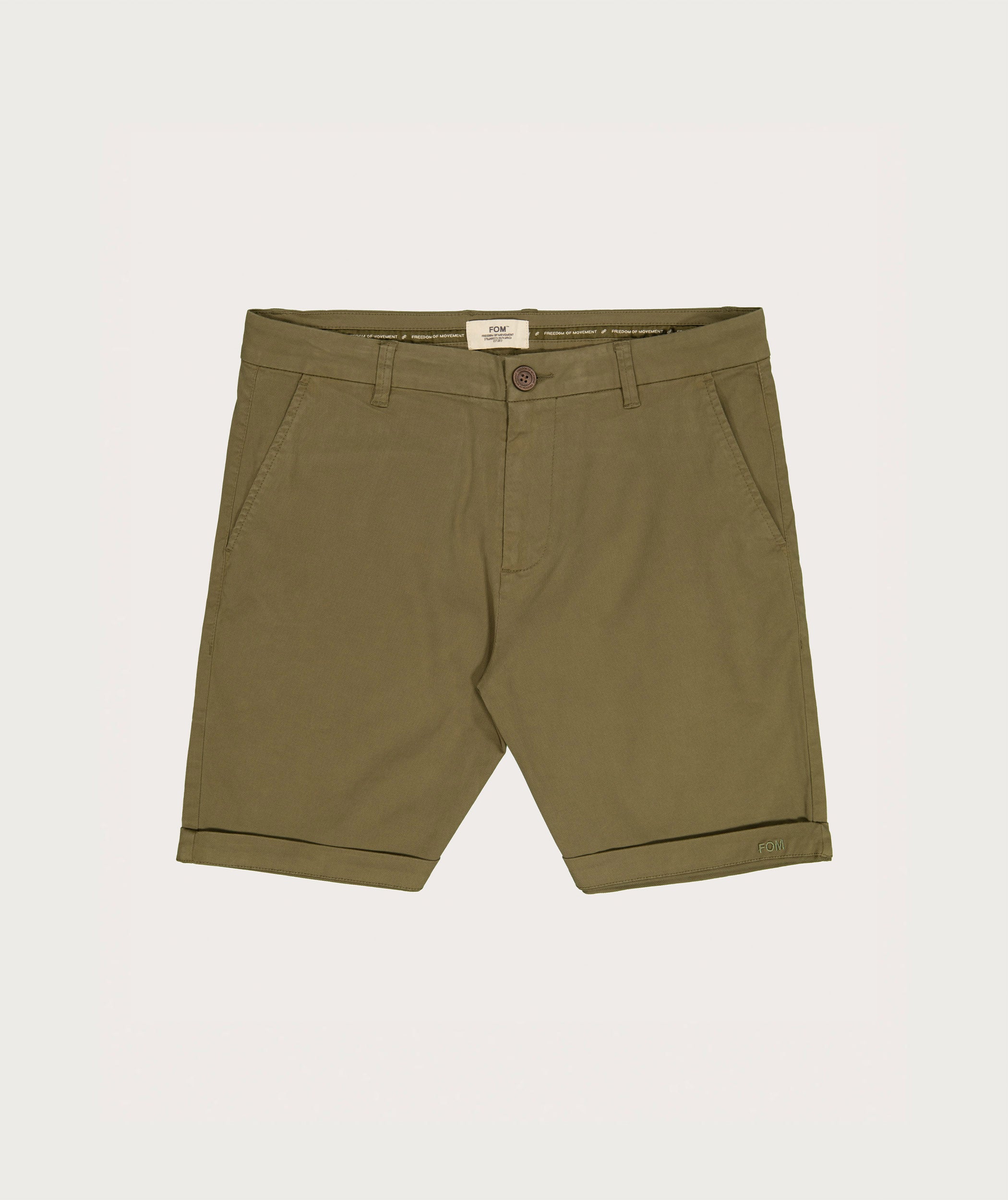 Mens Chino Shorts - Dark Olive