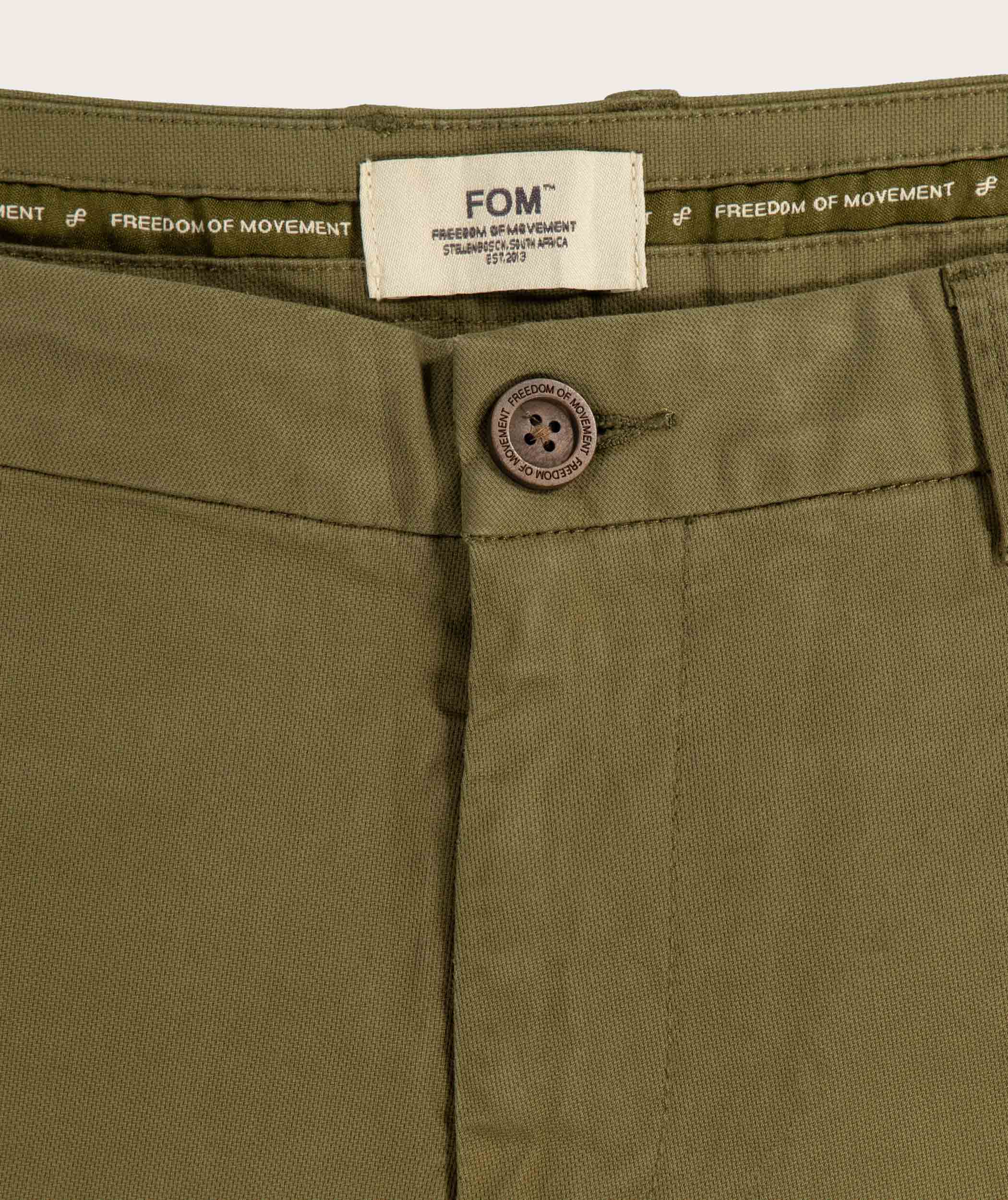 Mens Chino Shorts - Dark Olive