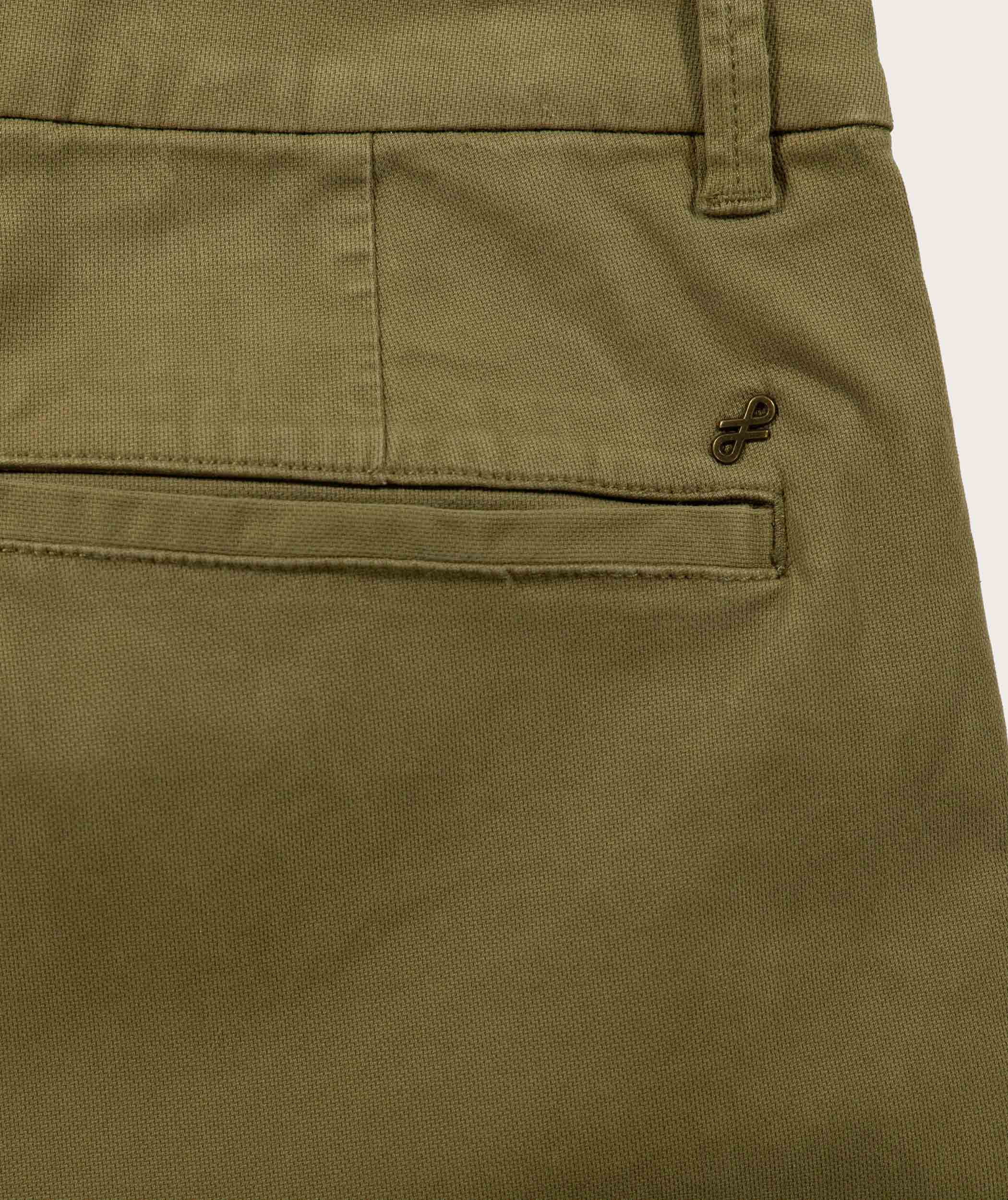 Mens Chino Shorts - Dark Olive