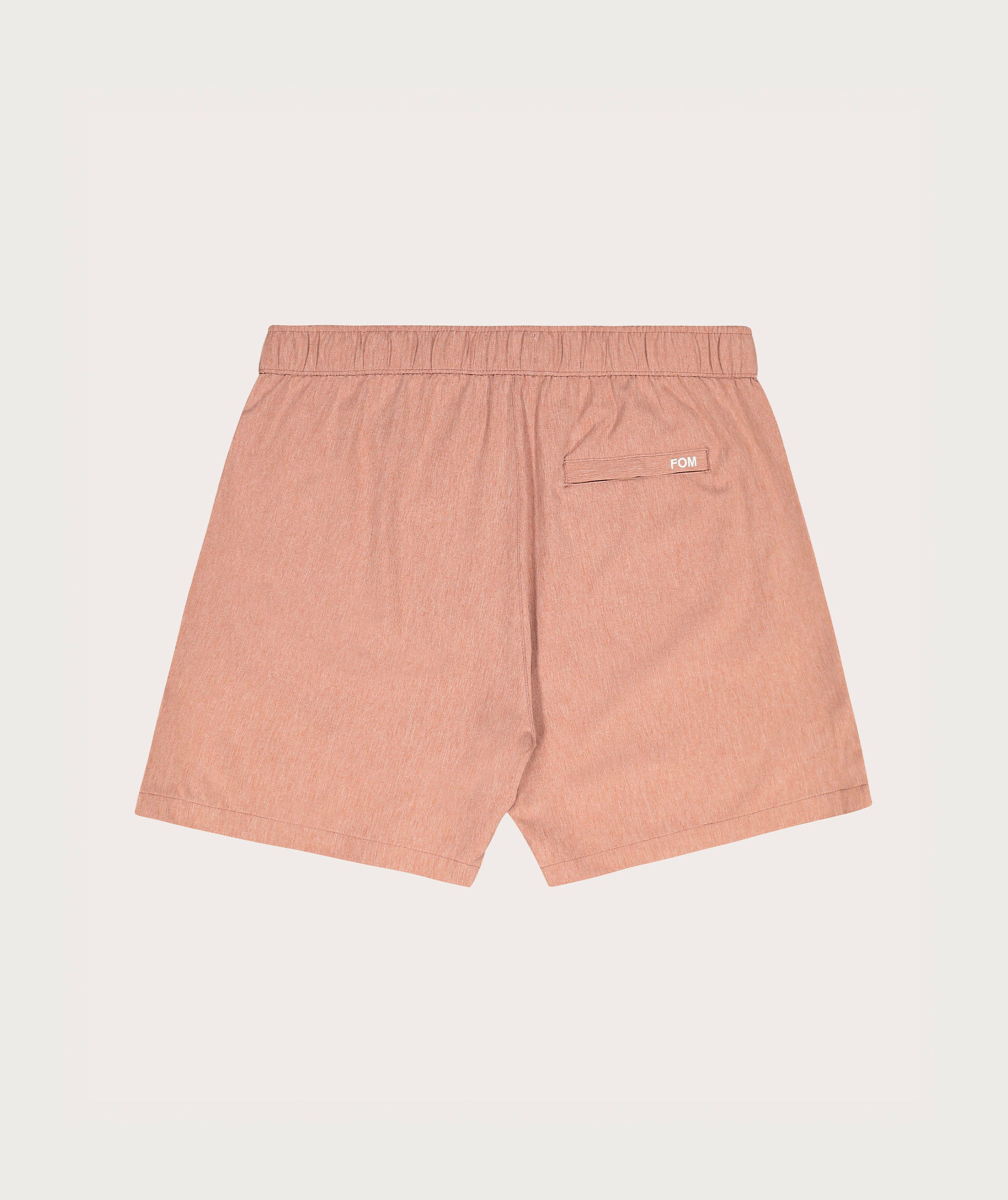 Mens Stretch Swim Shorts - Baked Clay Melange