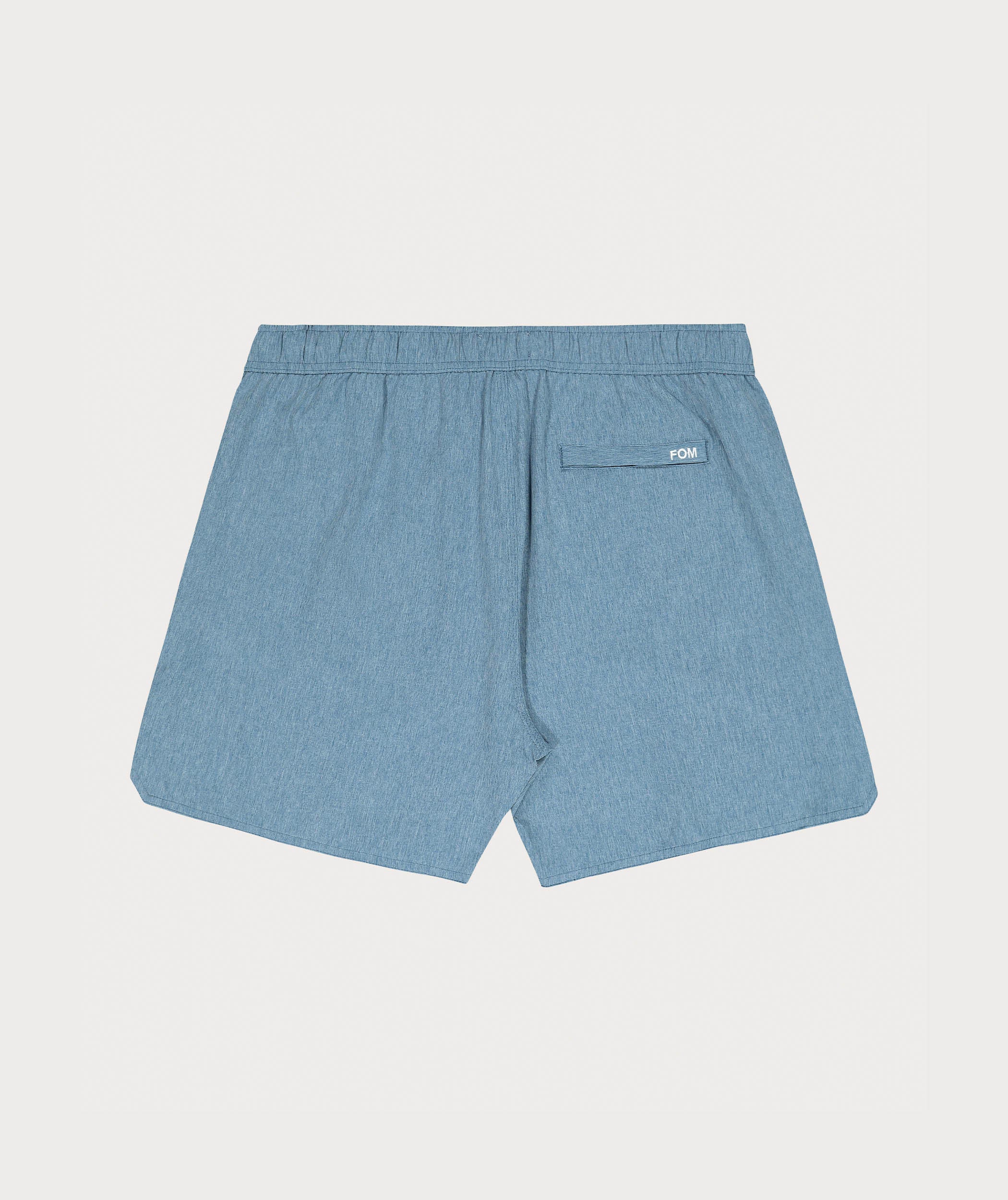 Mens Stretch Swim Shorts - Blue Tide Melange