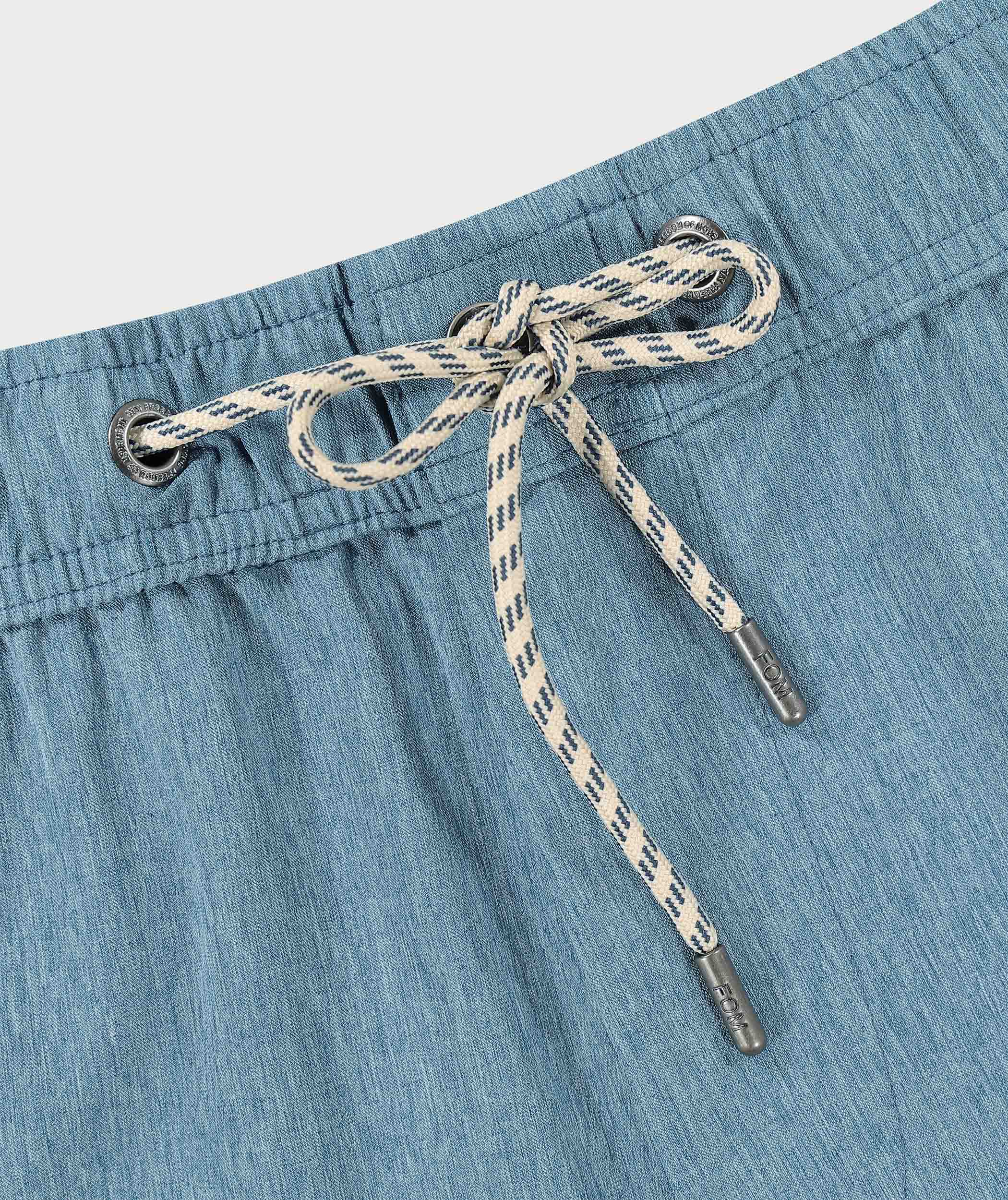 Mens Stretch Swim Shorts - Blue Tide Melange