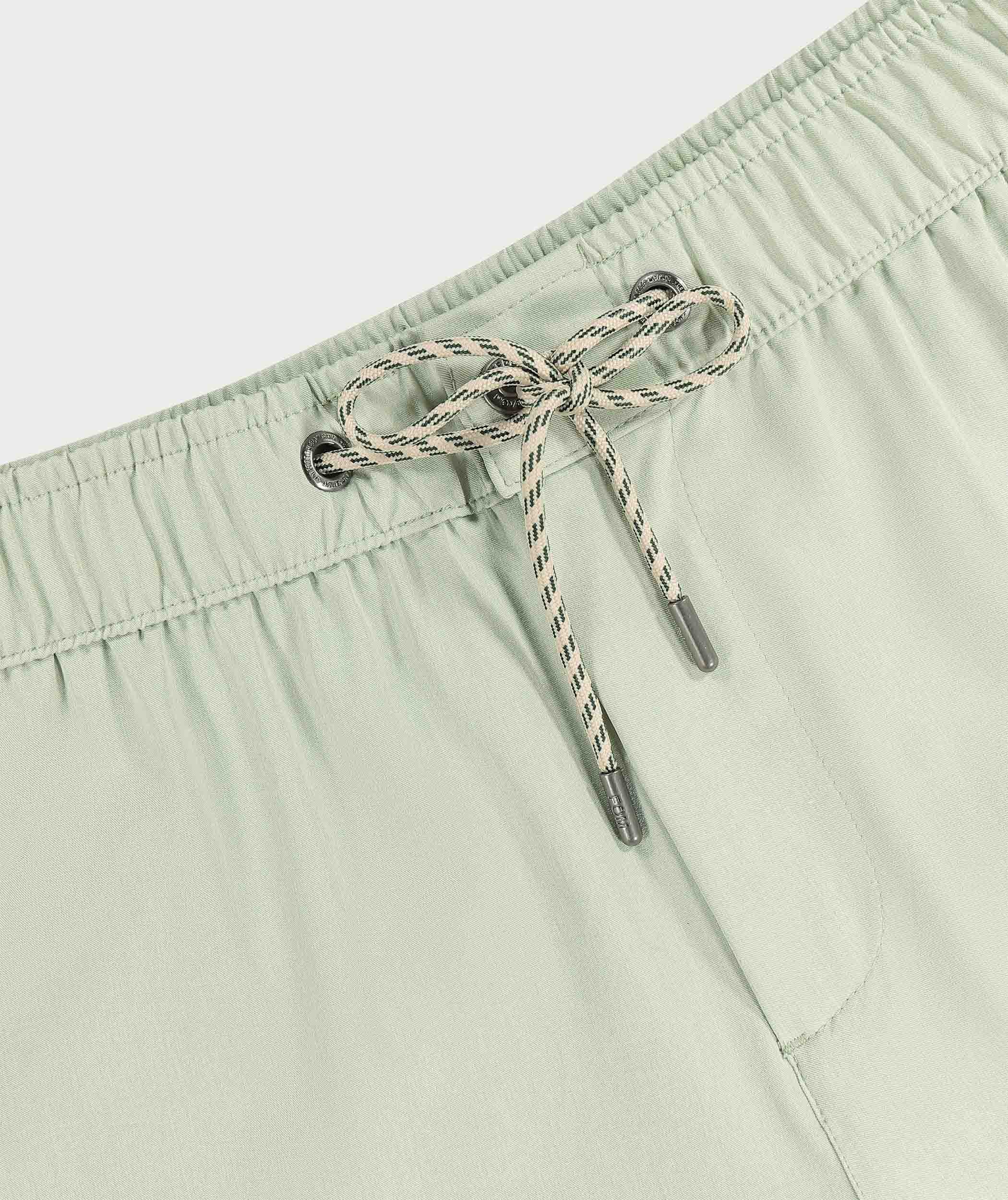 Mens Stretch Swim Short - Seafoam Green Melange