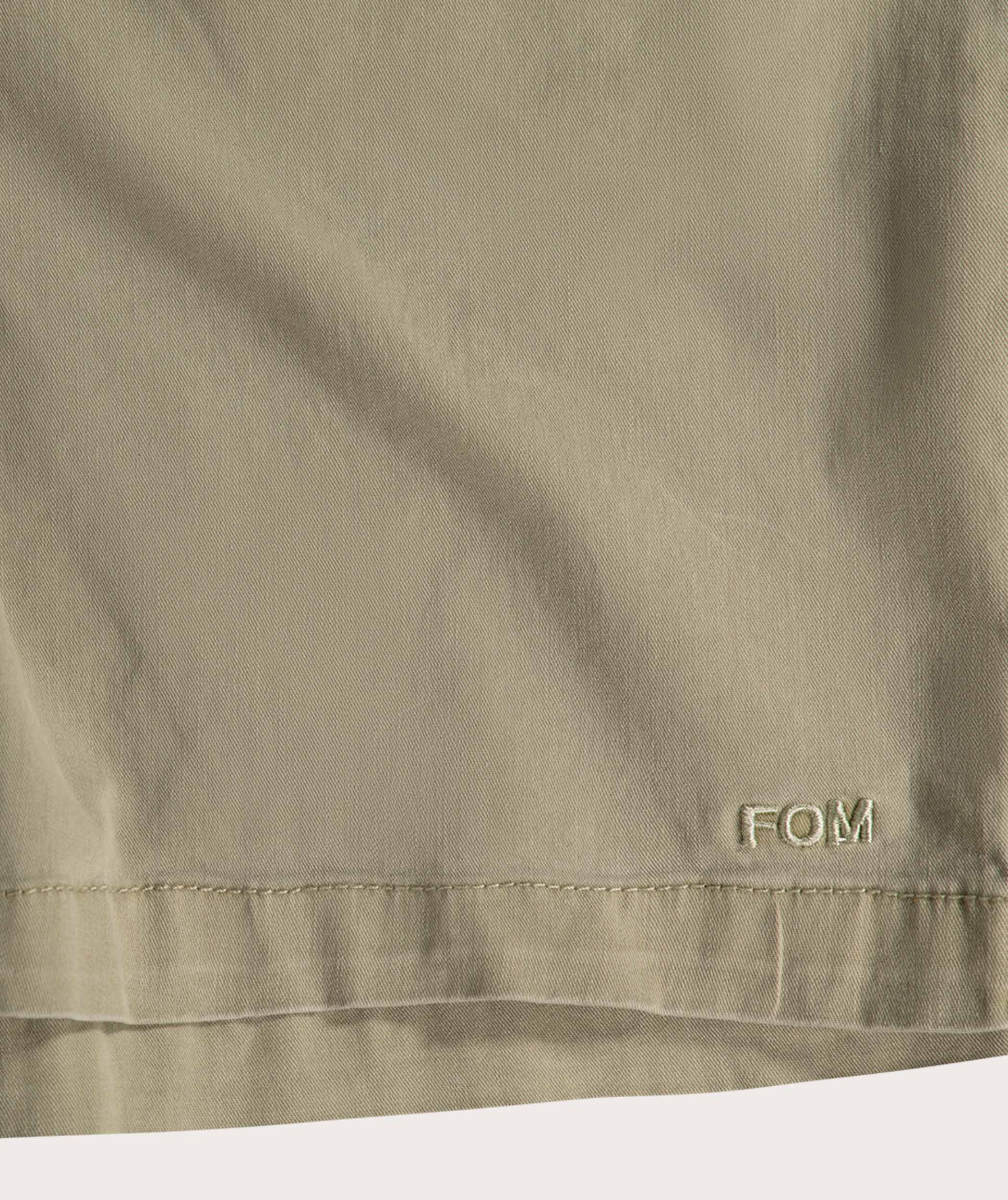 Mens Cotton Stretch Chino Shorts - Slate Green