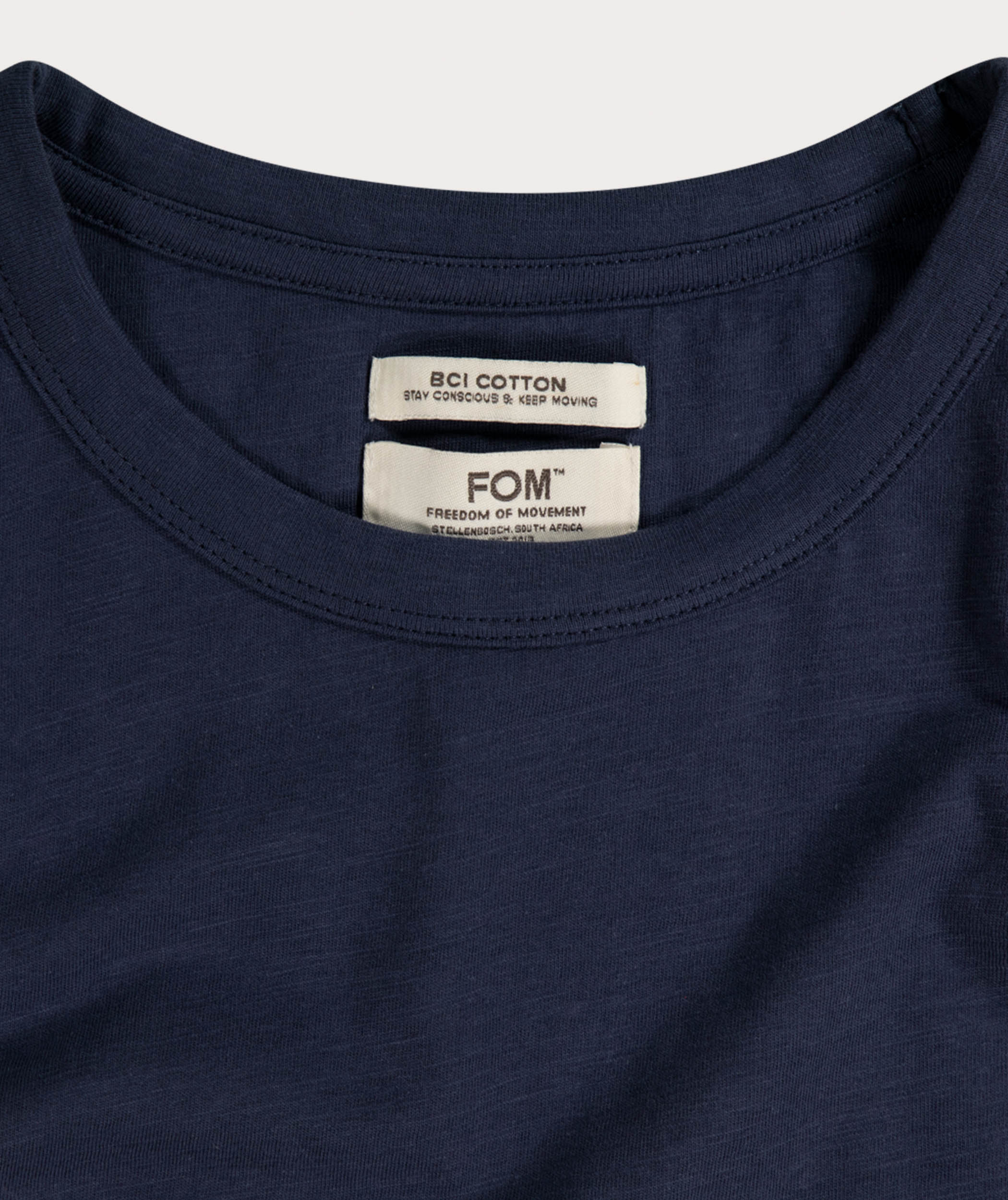 Mens Standard Cotton Slub Tee - Navy