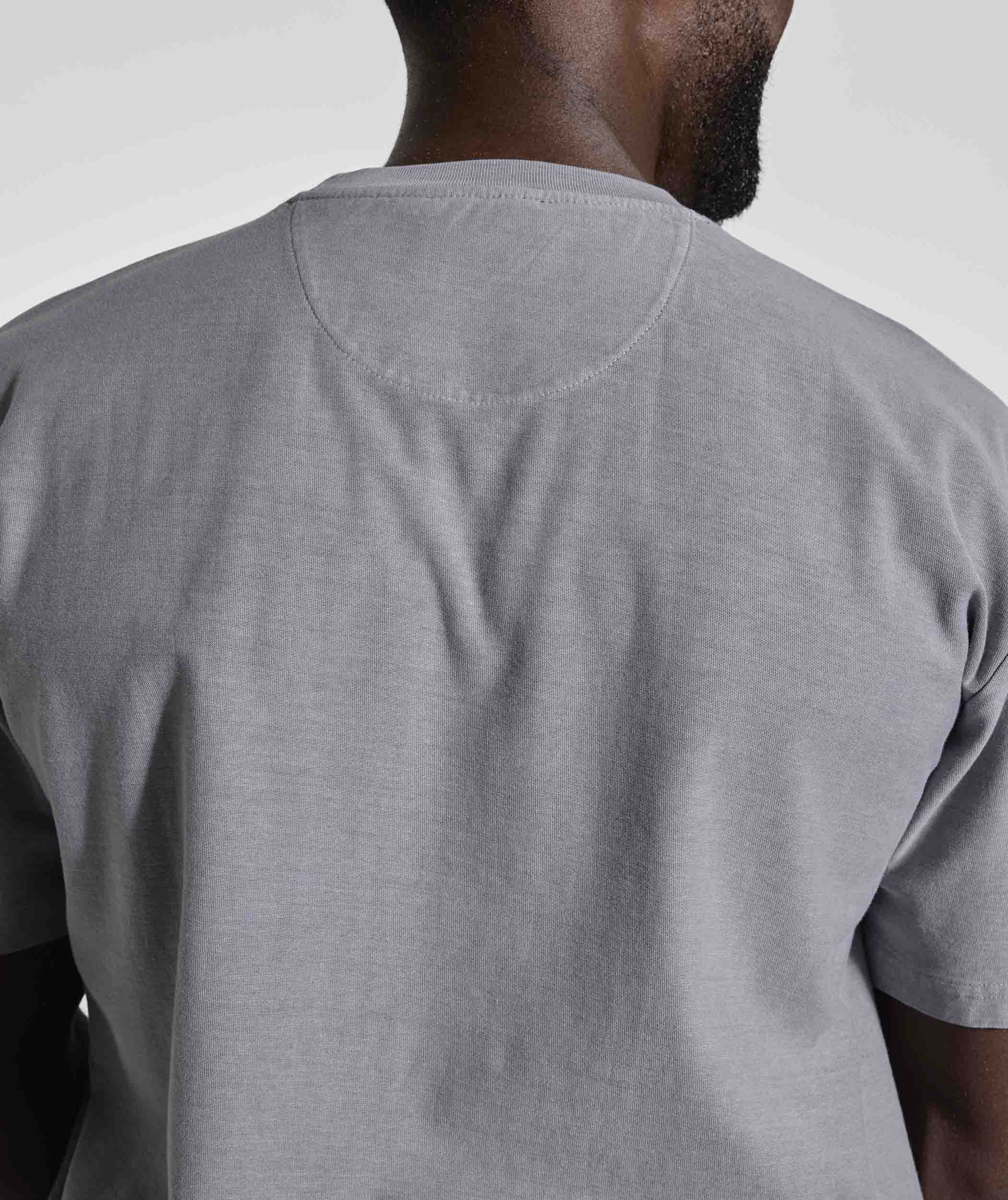 Mens Washed Pocket Relaxed Tee - Cement