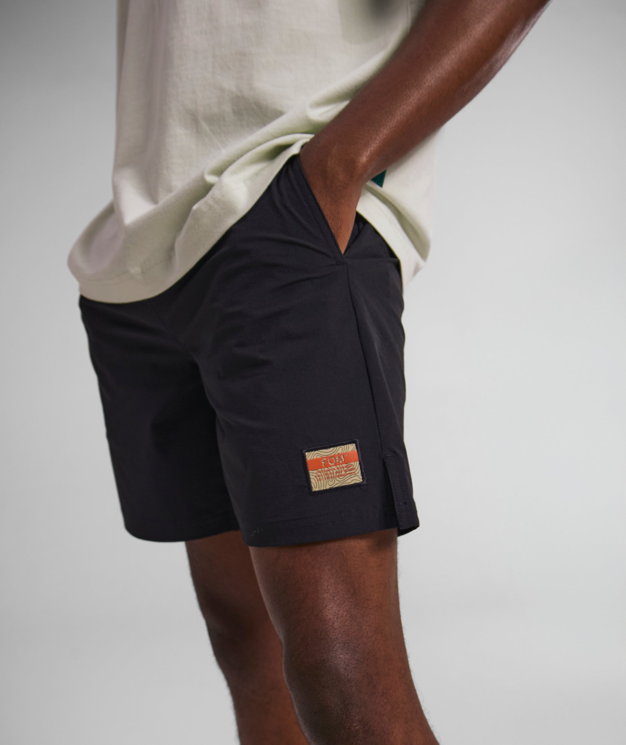 Mens FreeMotion Micro Ripstop Shorts - Black