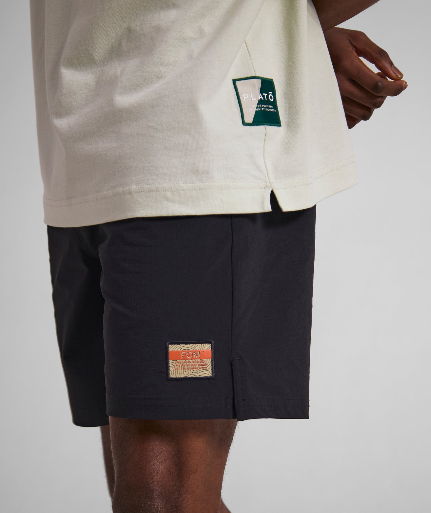 Mens FreeMotion Micro Ripstop Shorts - Black