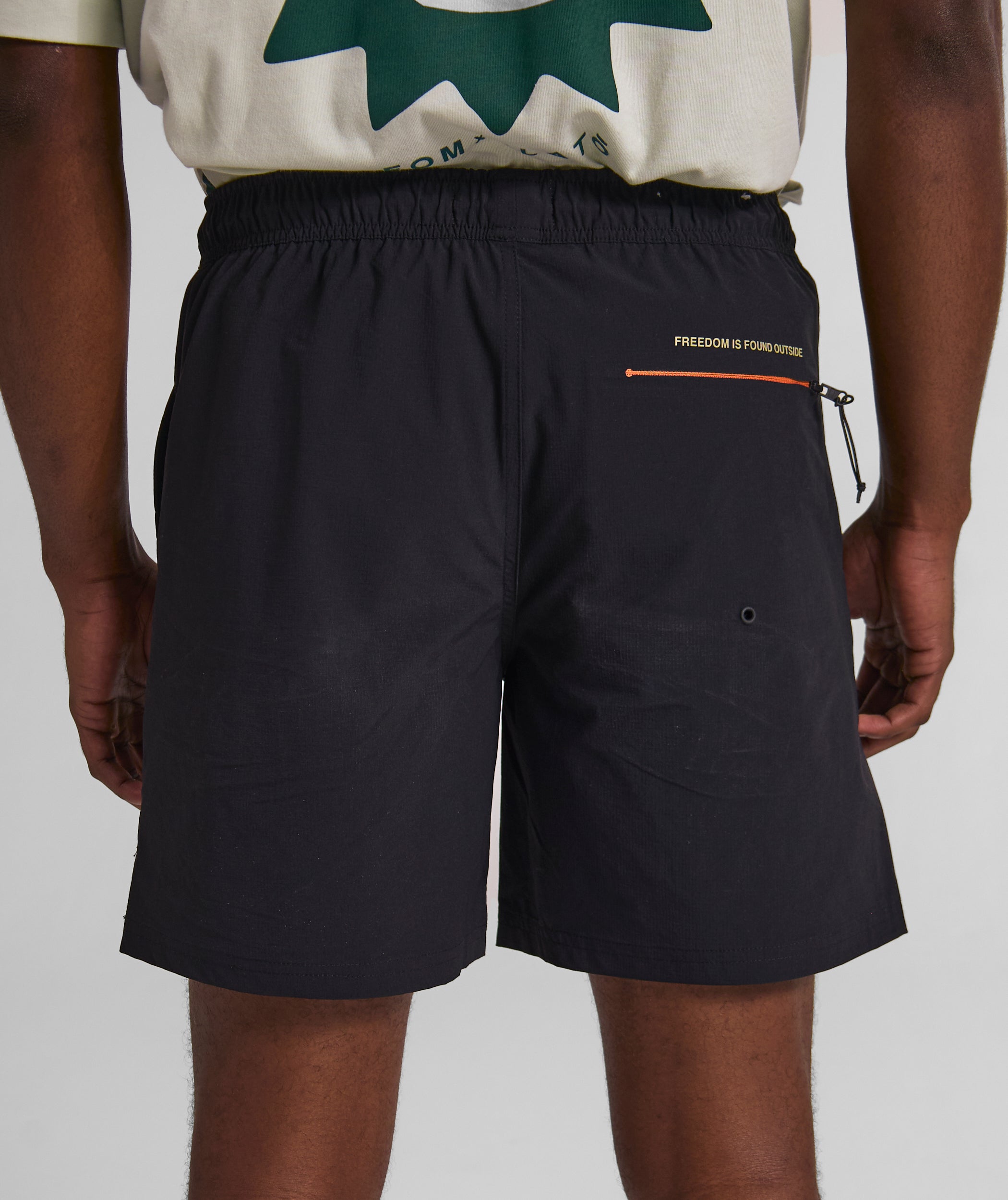 Mens FreeMotion Micro Ripstop Shorts - Black