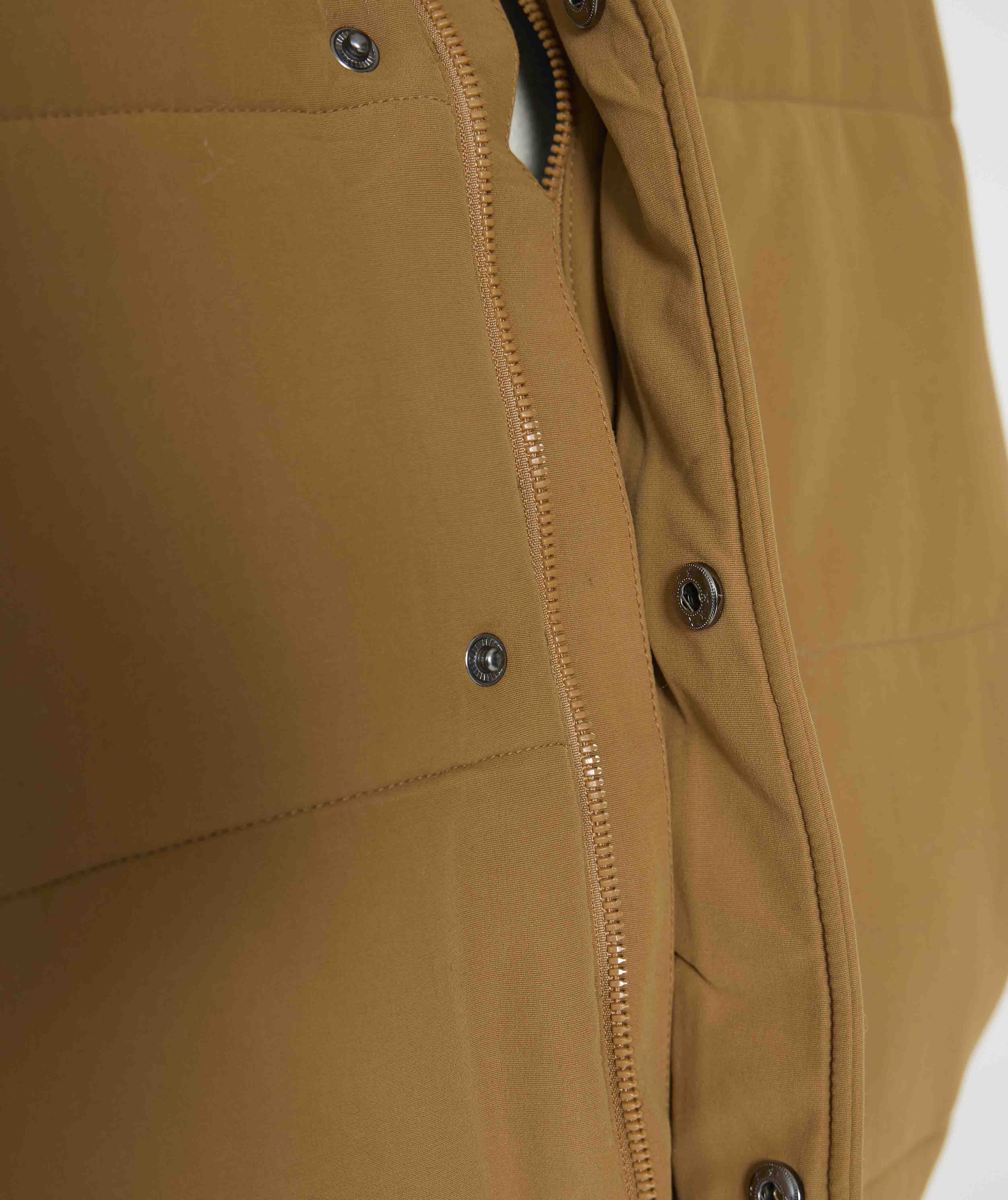 Mens Quilted Gilet - Brown Colour Block