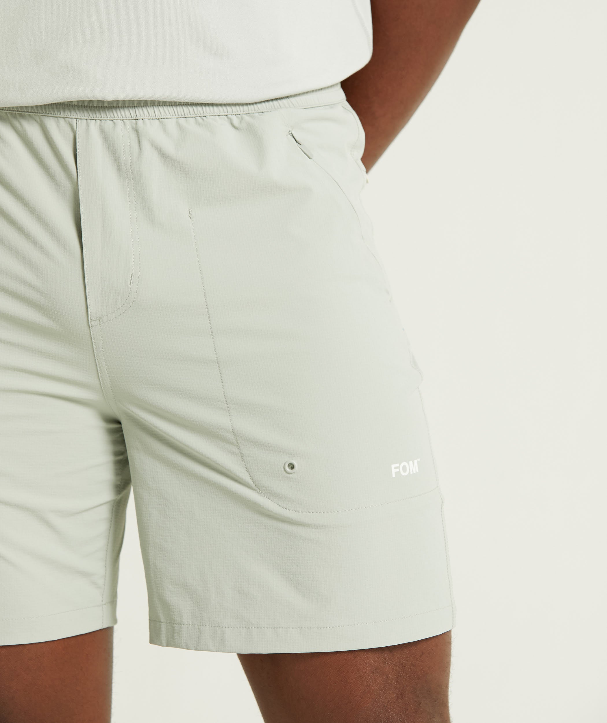 Mens Micro-Ripstop Shorts - Mineral Grey