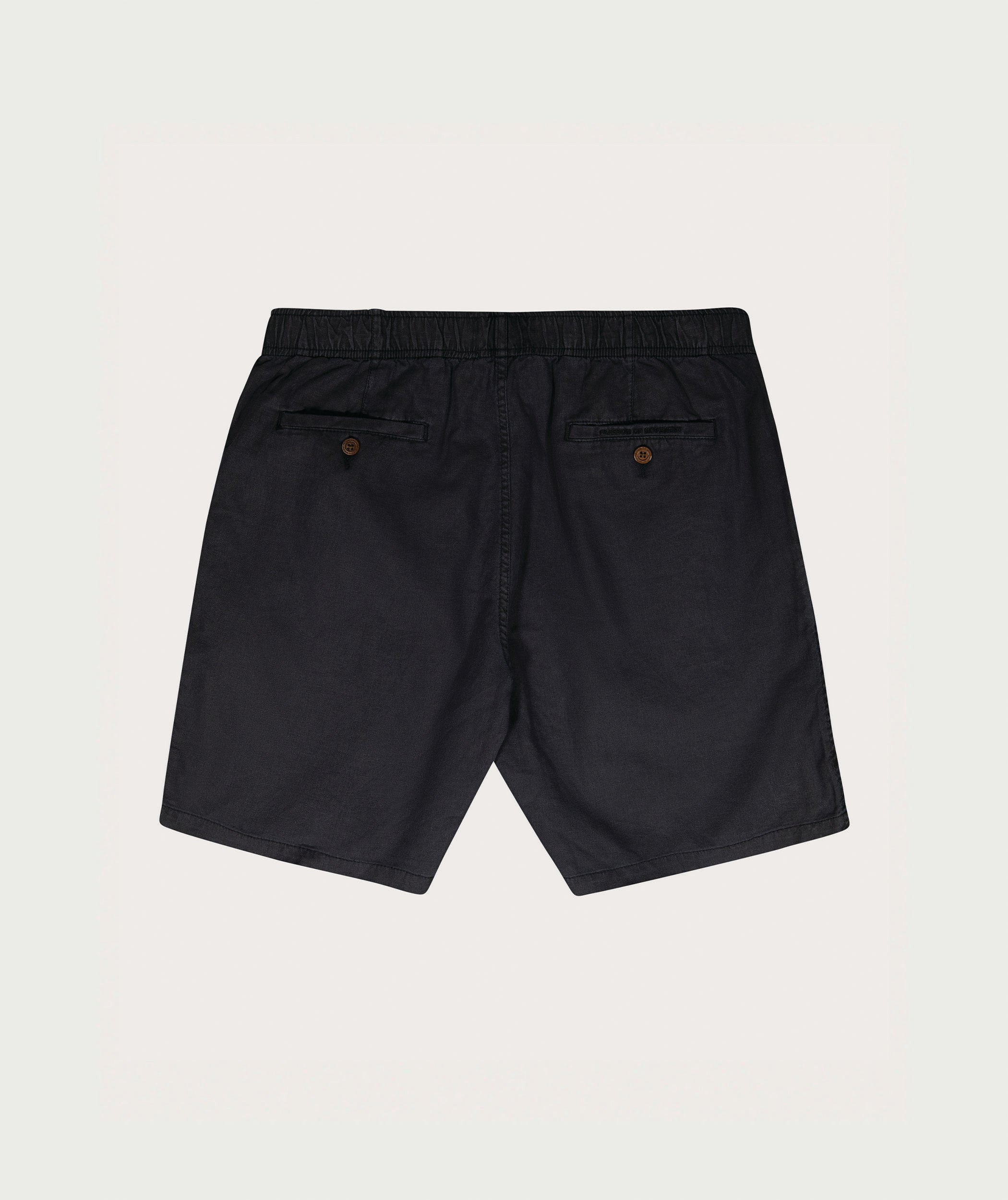 Men's Linen Blend Drawcord Shorts - Navy