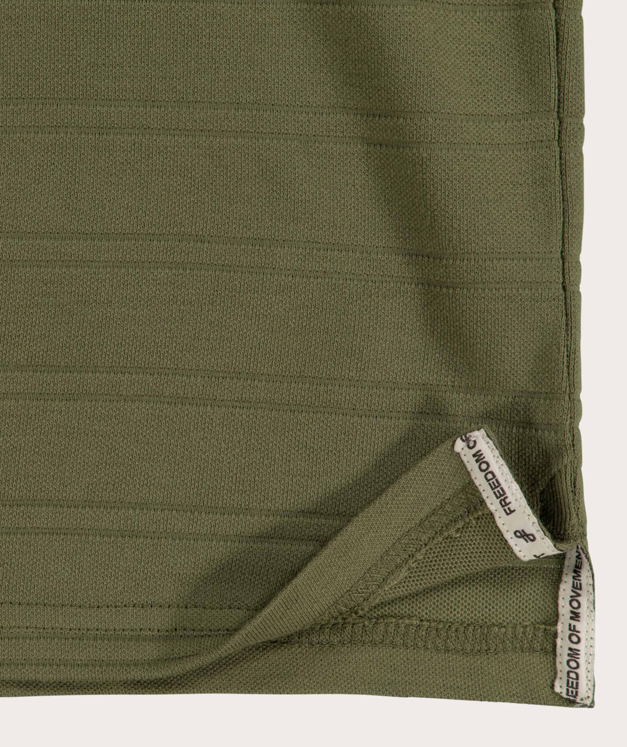Mens Pique Tee - Fatigue Green