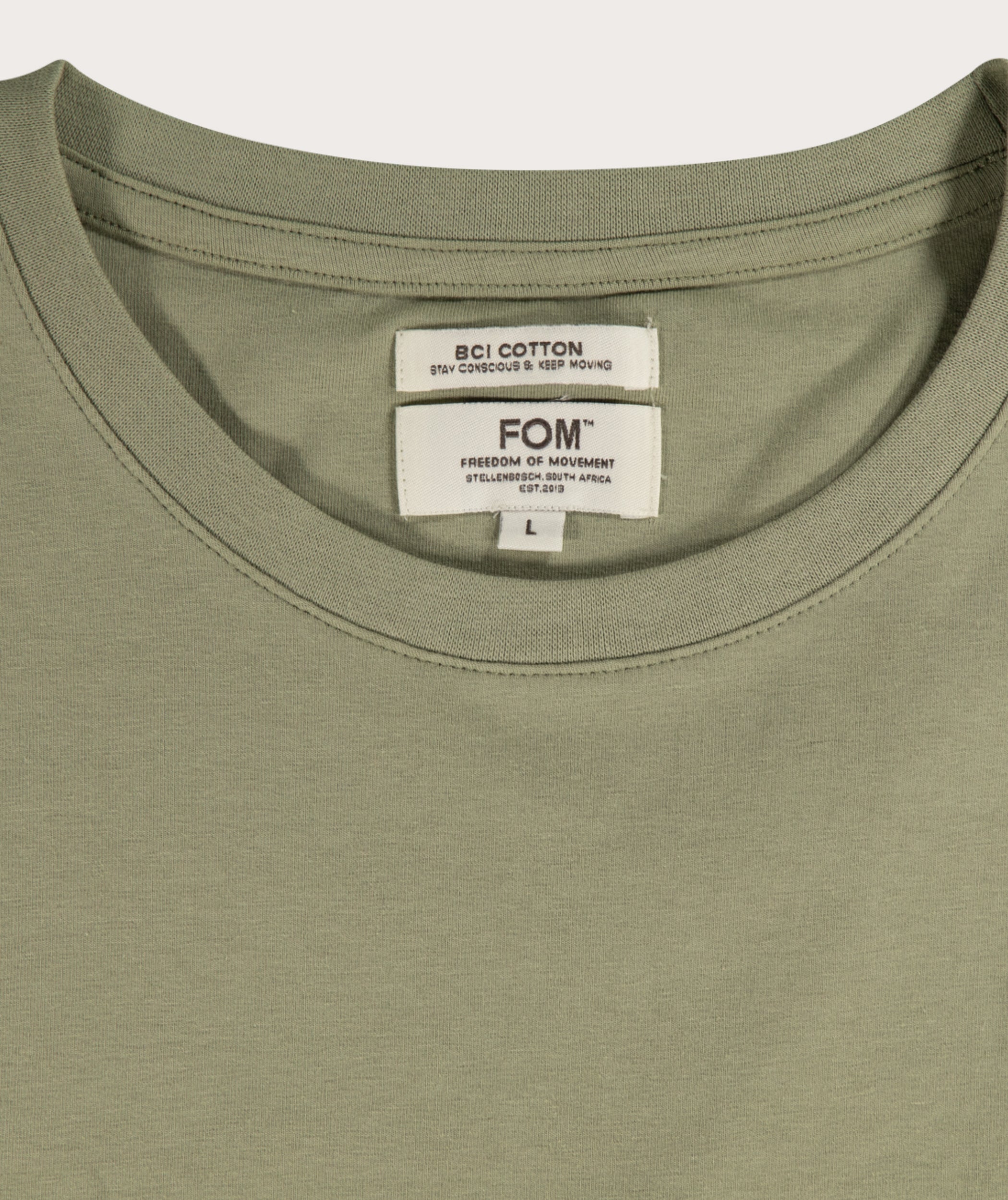 Mens Standard Stretch Cotton Tee - Slate Green