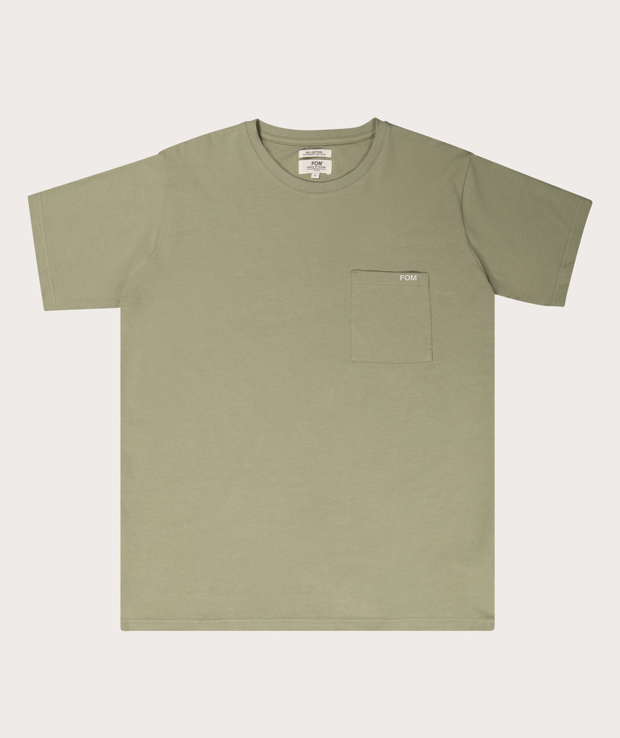 Mens Standard Stretch Cotton Tee - Slate Green