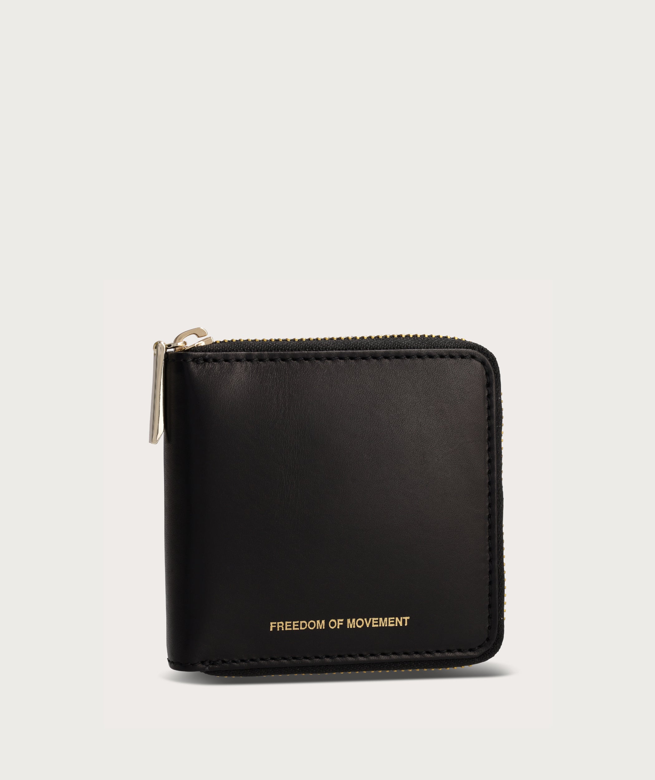 Square Zip Wallet - Black