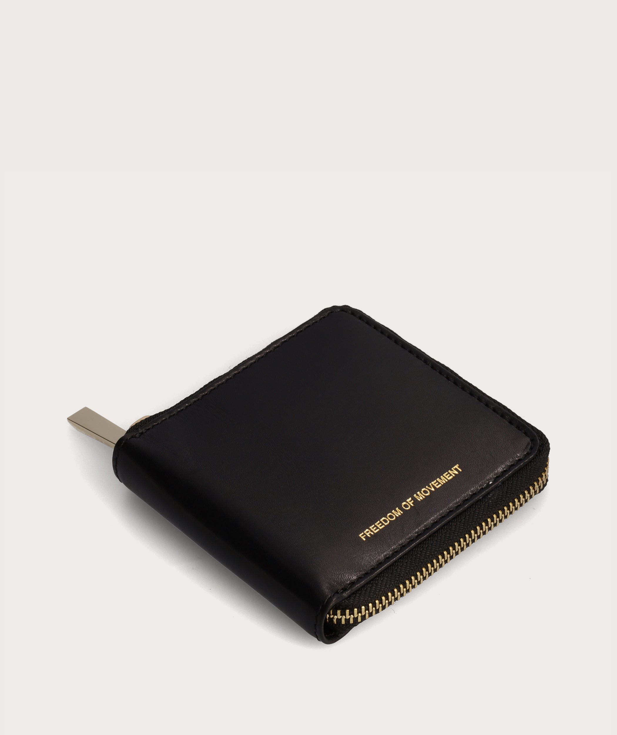 Square Zip Wallet - Black