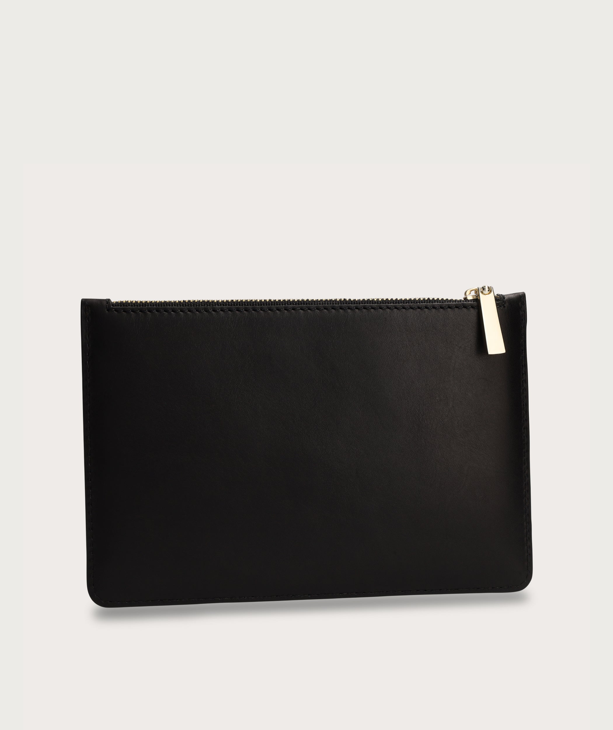 Flat Zip Pouch - Black